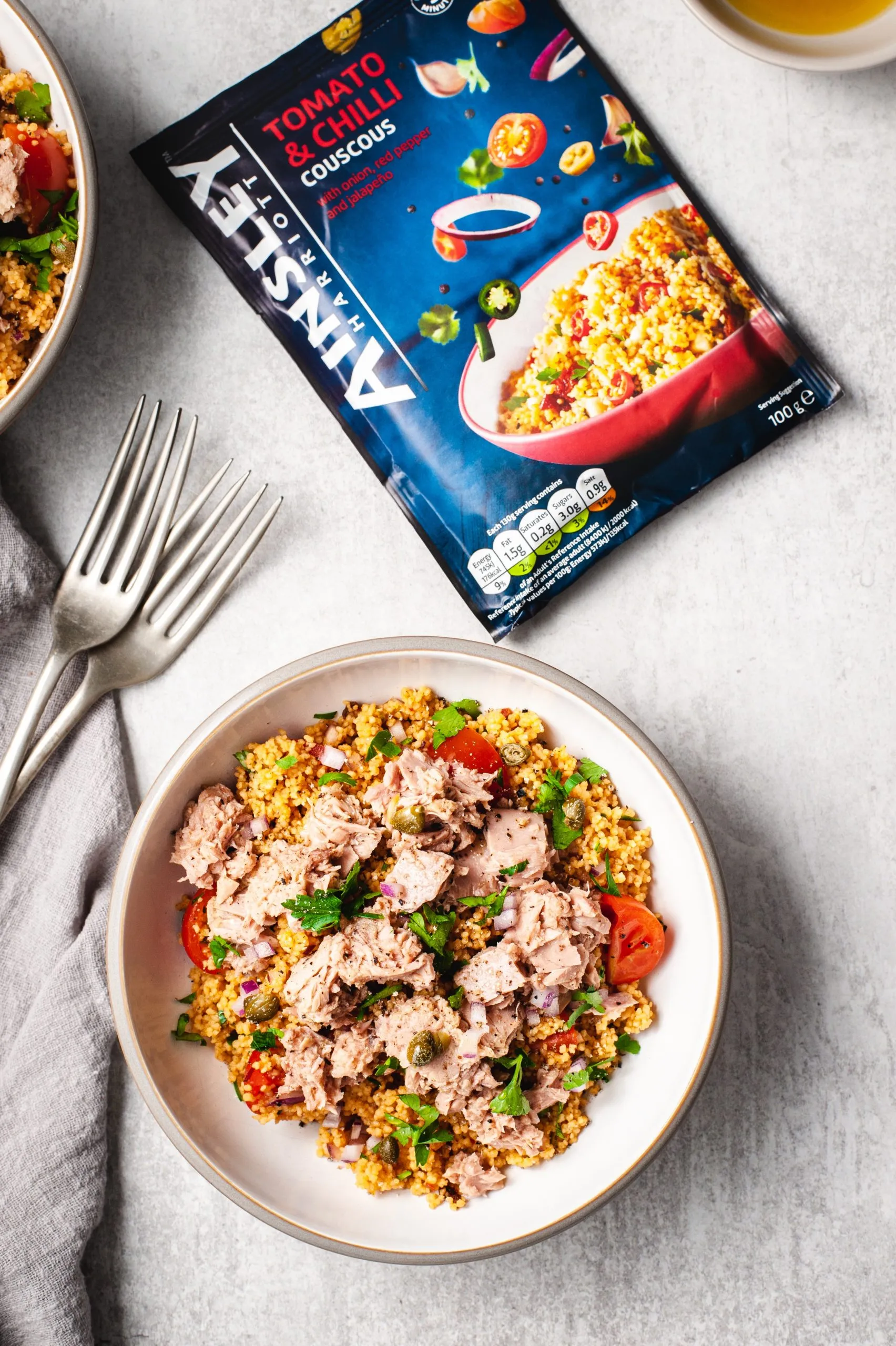 Mediterranean Tuna Couscous Salad