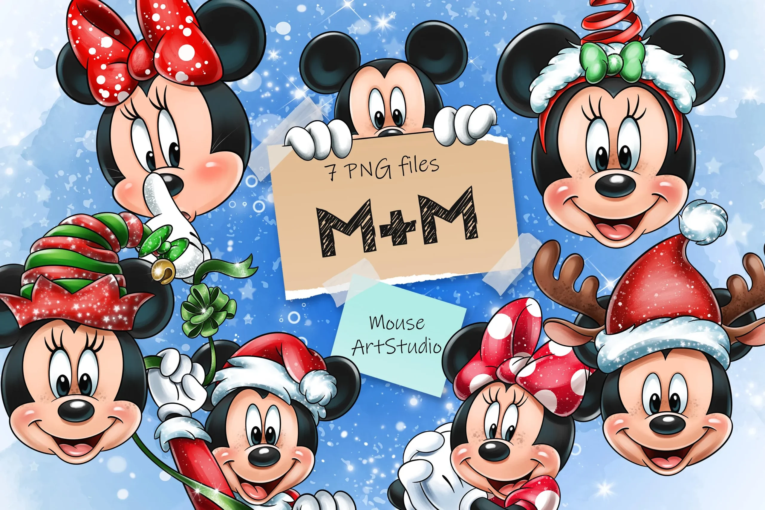 Mickey and Minnie Christmas Pops