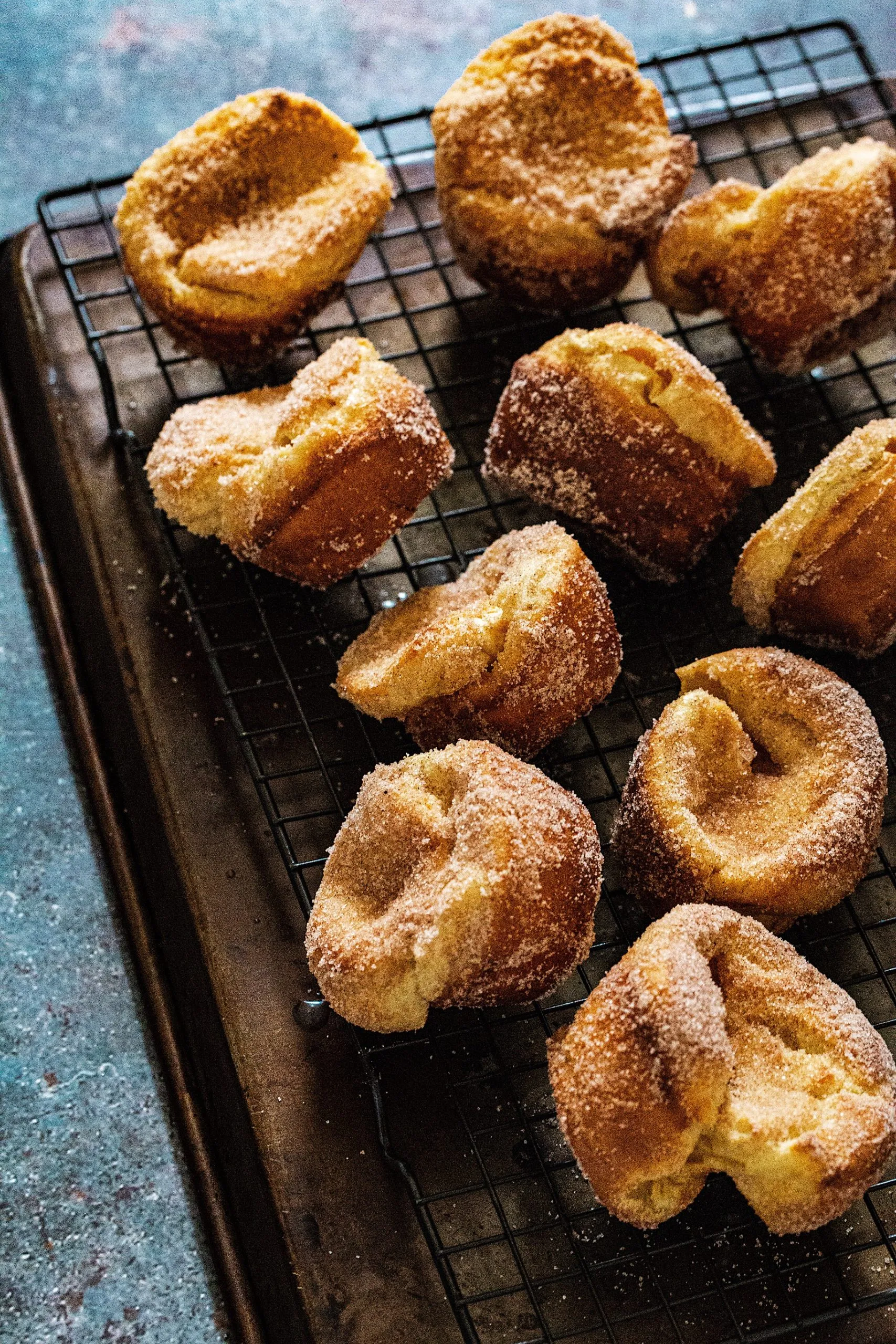 Mini Cinnamon Sugar Popovers