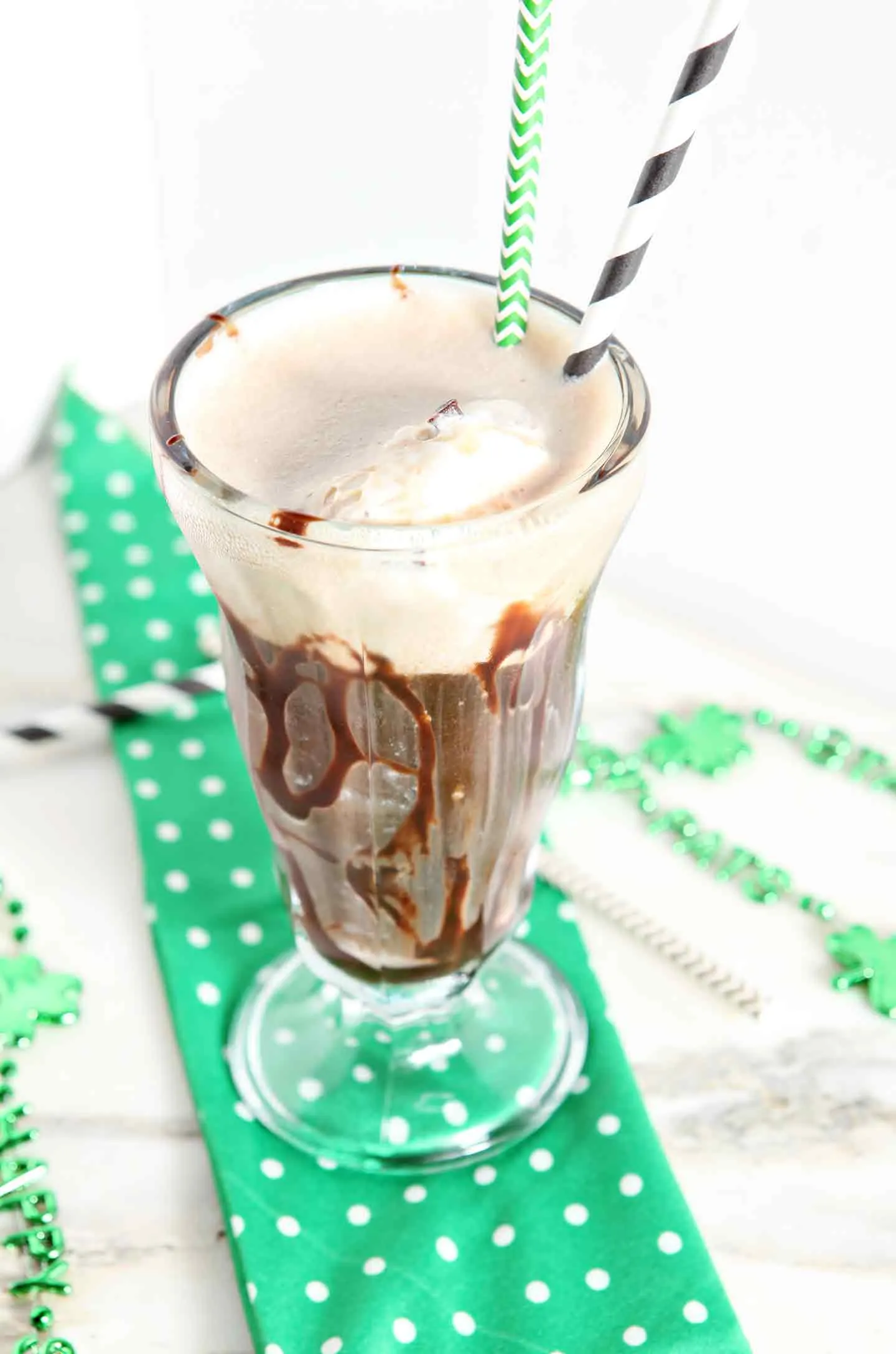 Mint Chip Guinness Floats