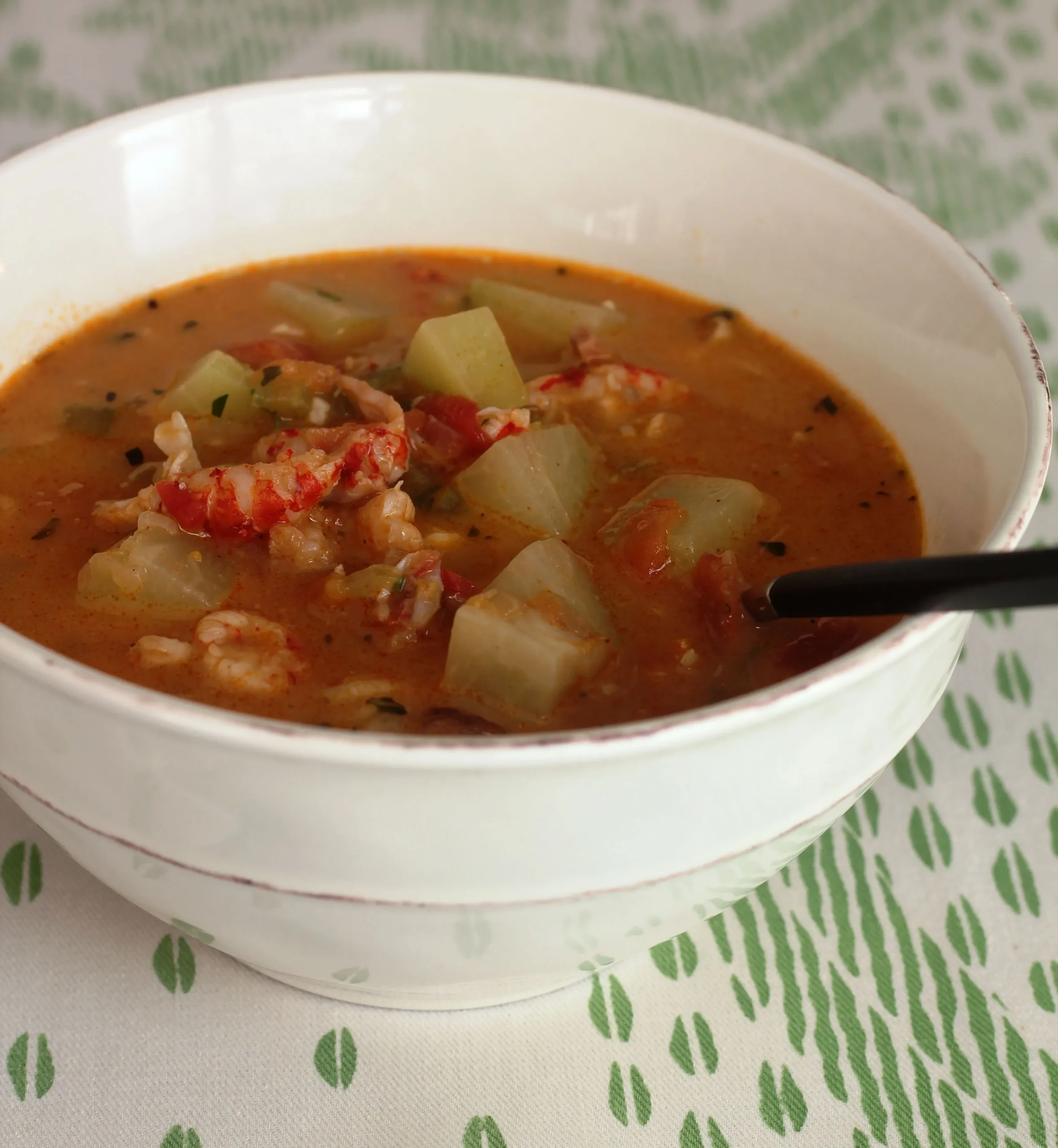 Mirliton and Shrimp Soup