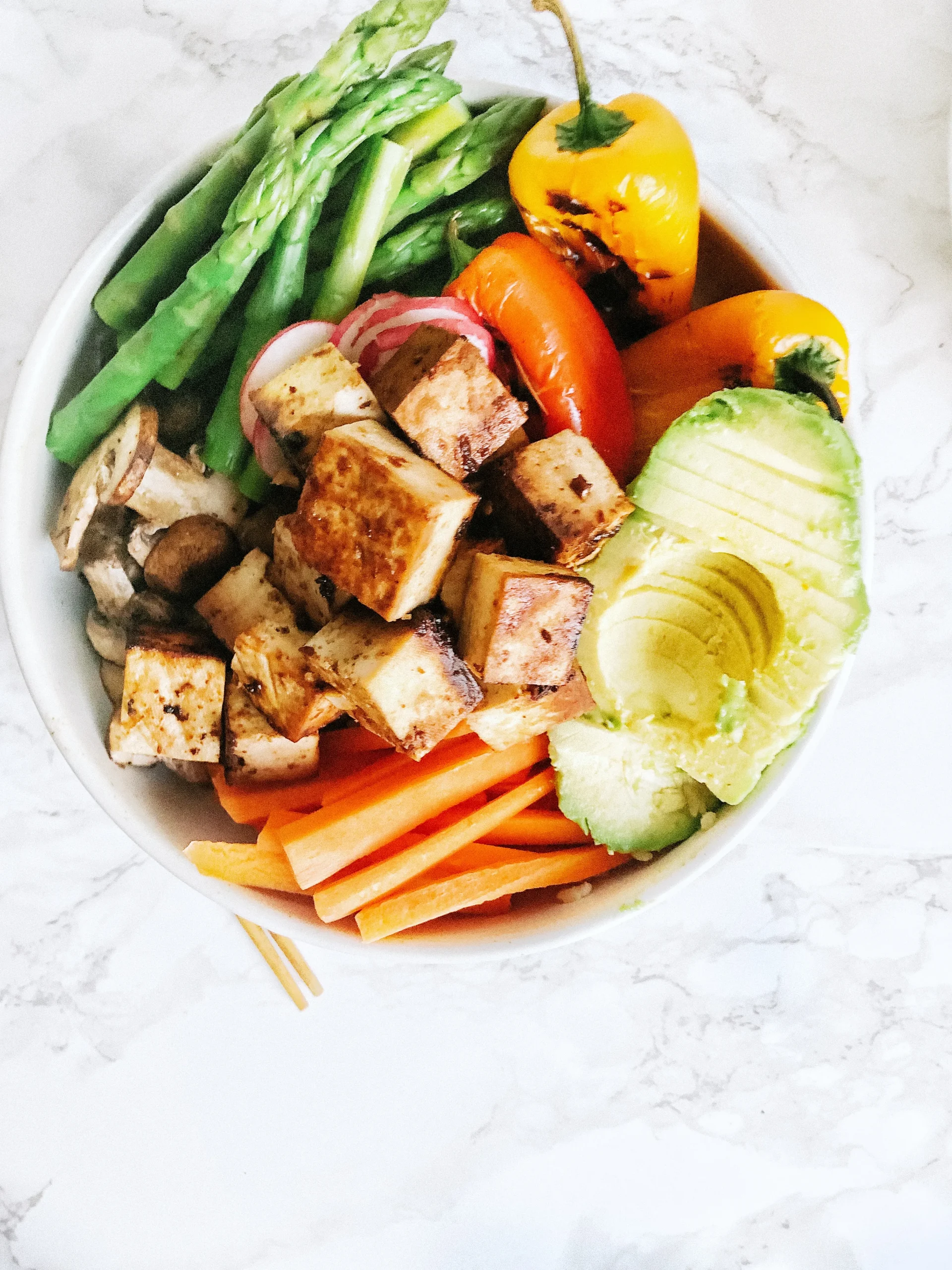 Miso Ginger Tofu Bowls