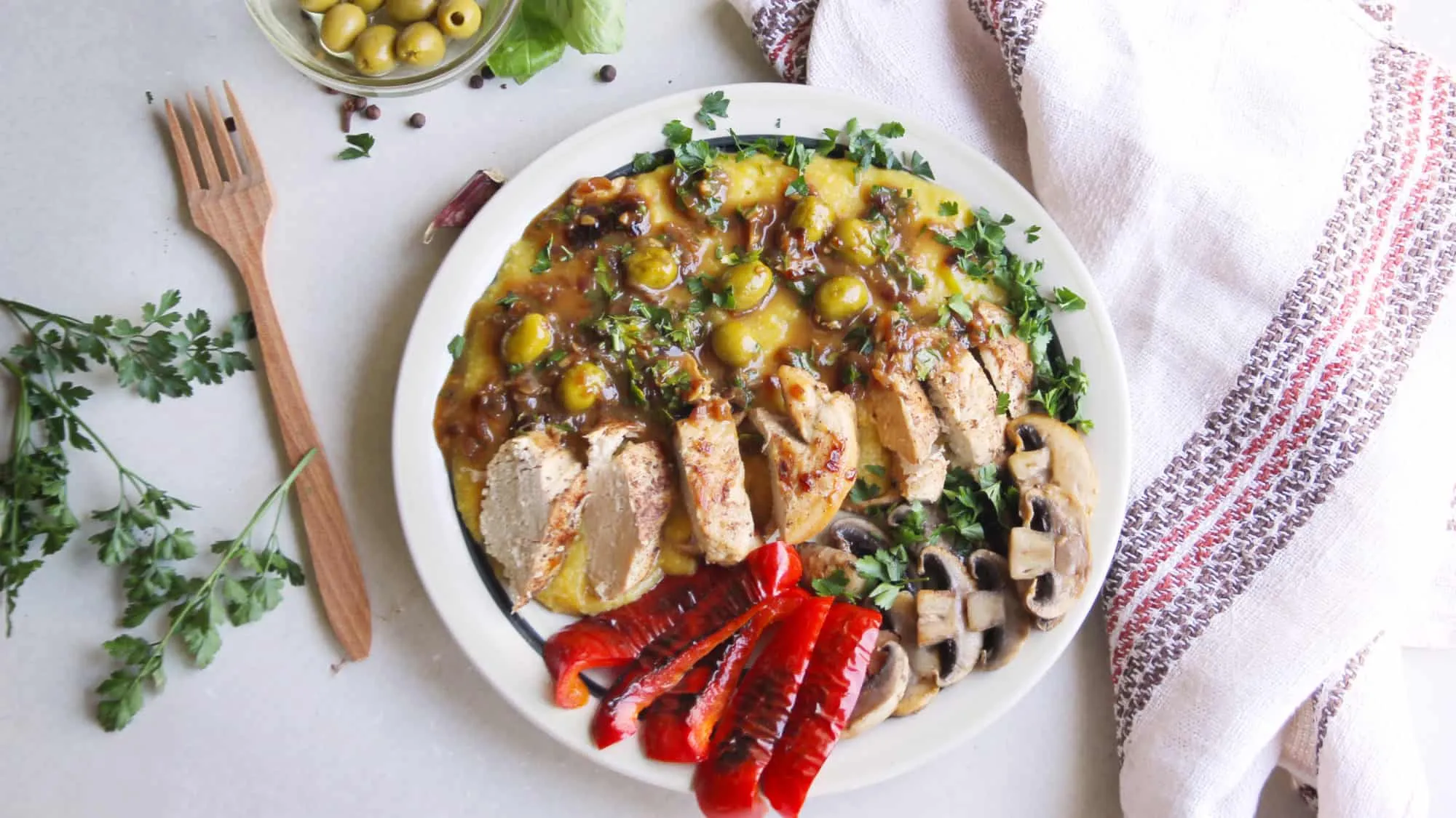 Moroccan Chicken with Sweet Potato Mash