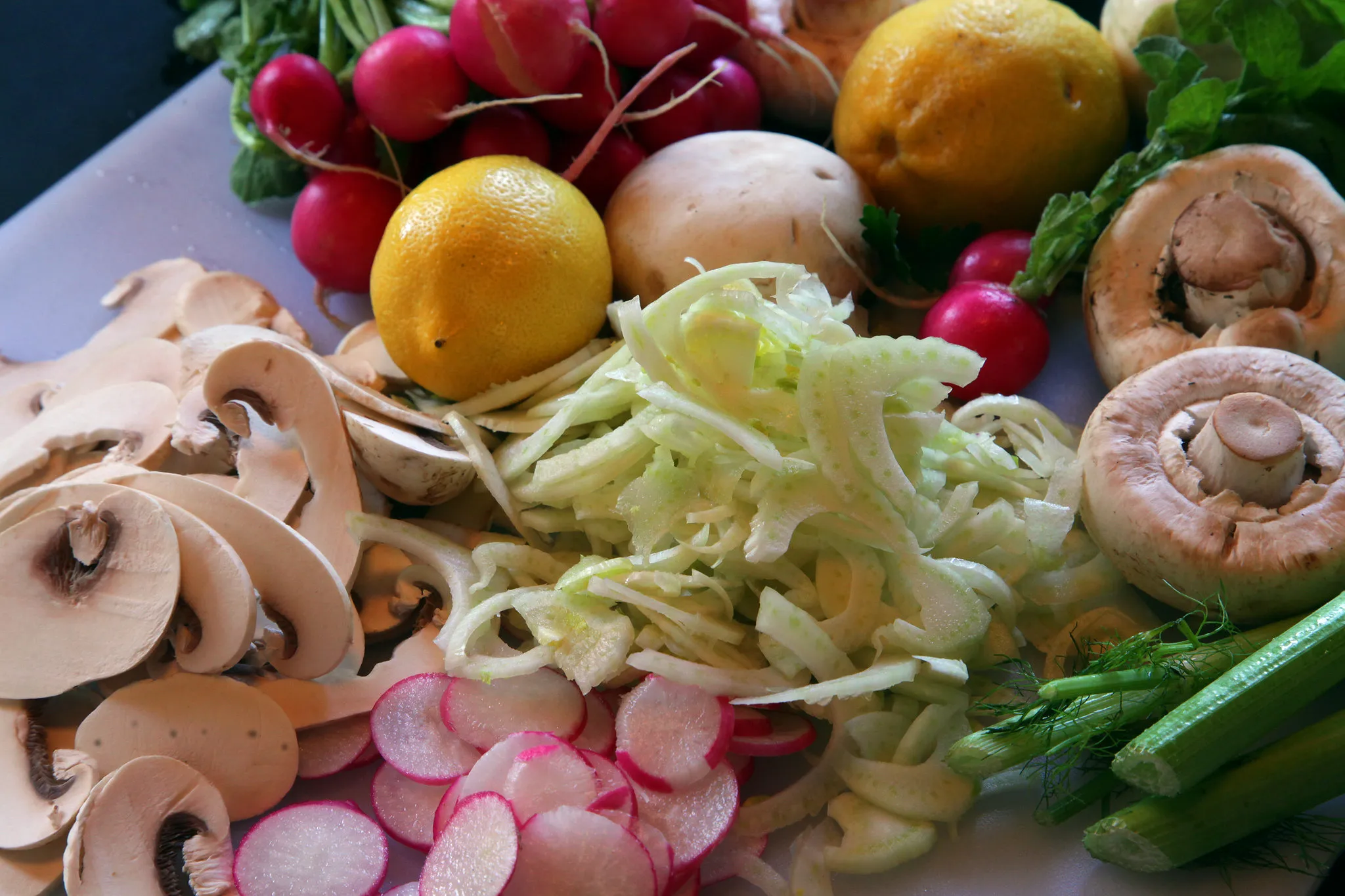 Mushroom, Fennel, and Parmesan Salad