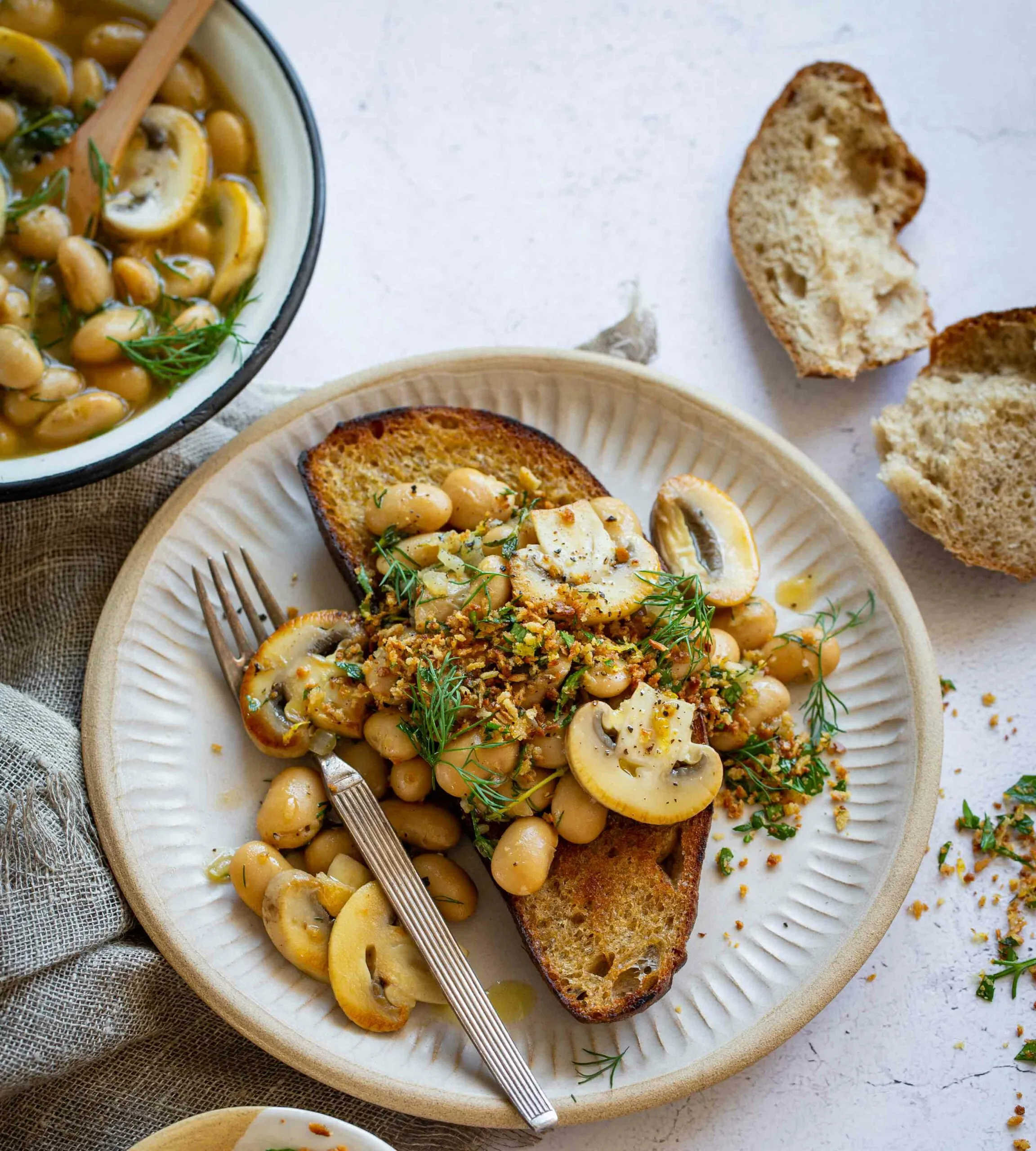 Mushrooms Beans on Toast