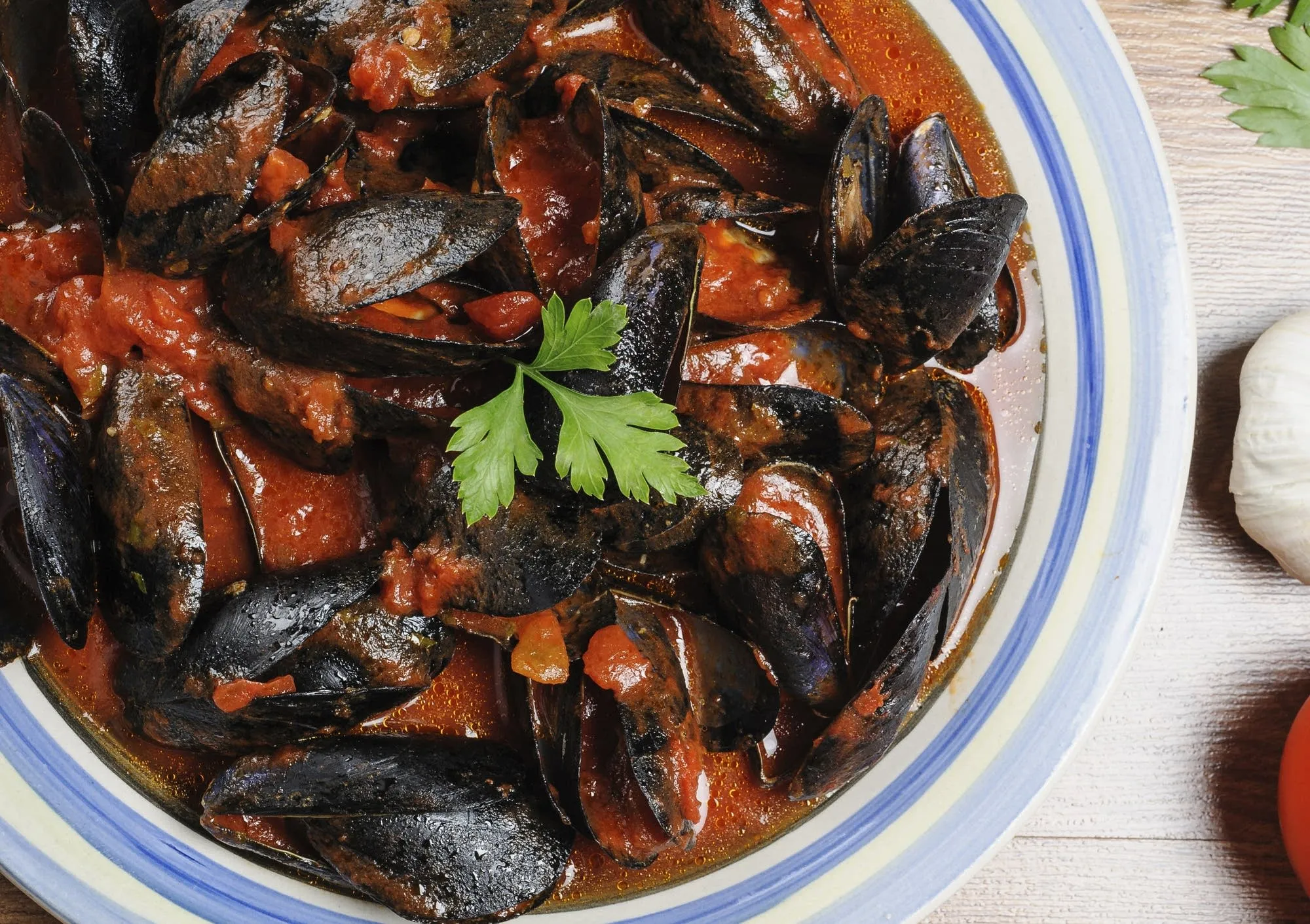 Mussels in a Spicy Tomato Sauce