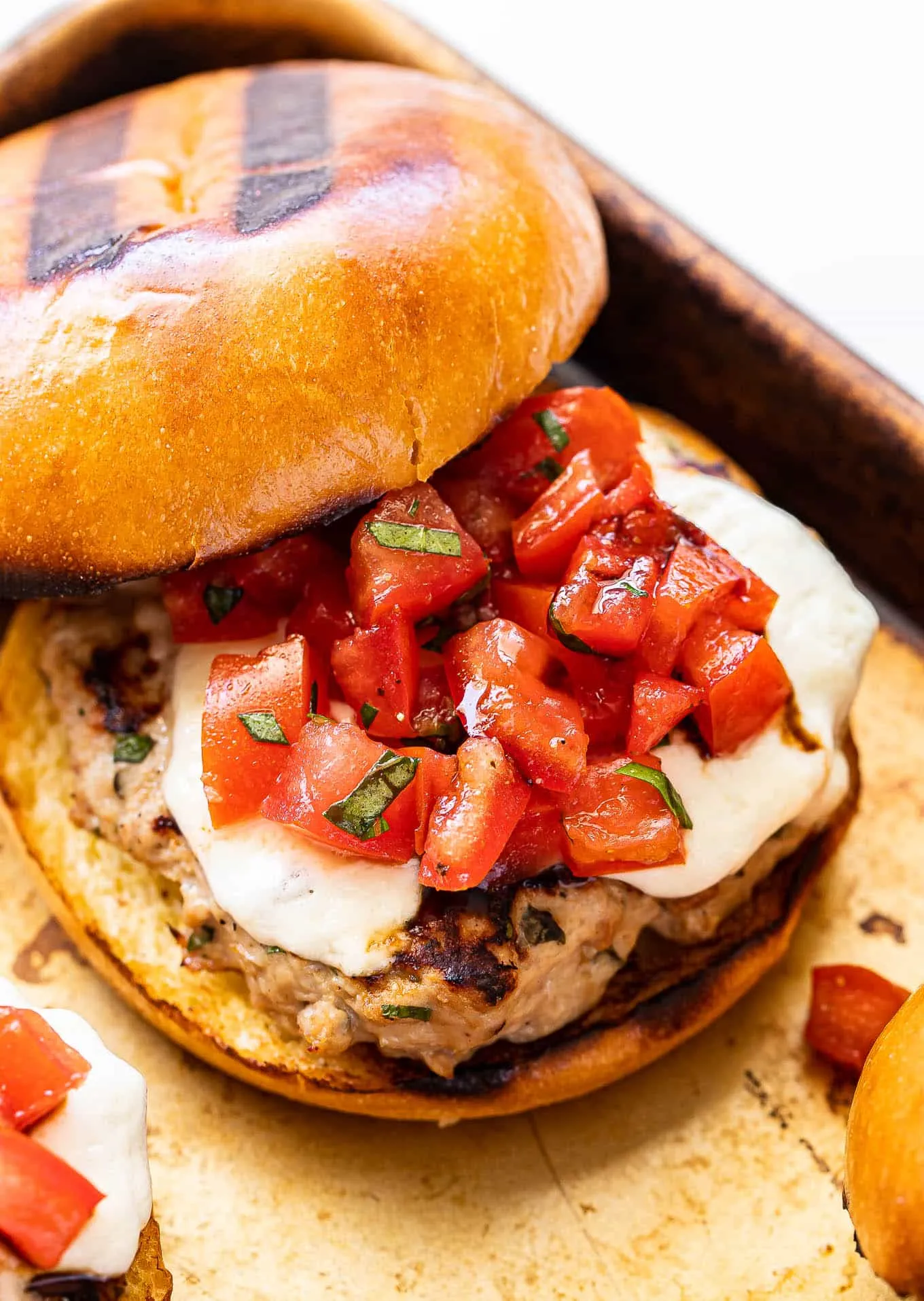 Naked Turkey Bruschetta Burger