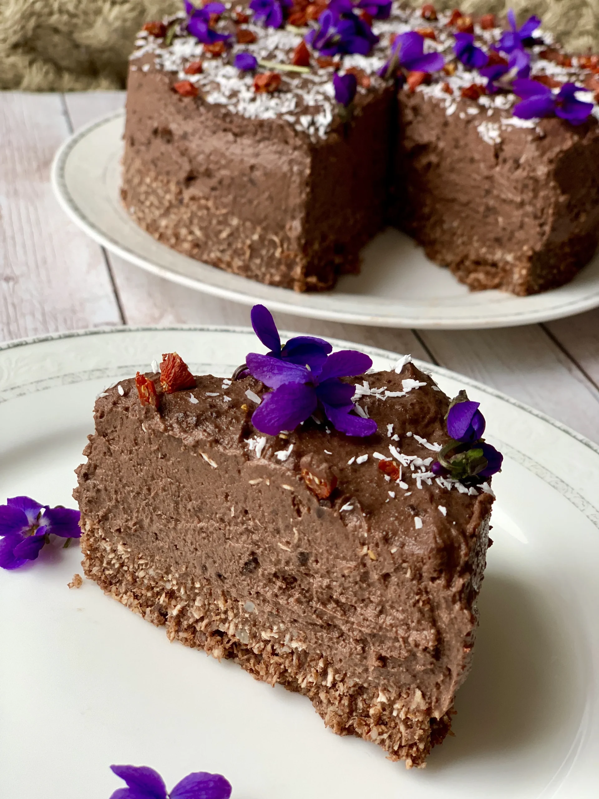 No Bake Gluten Free Keto Chocolate Cheesecake