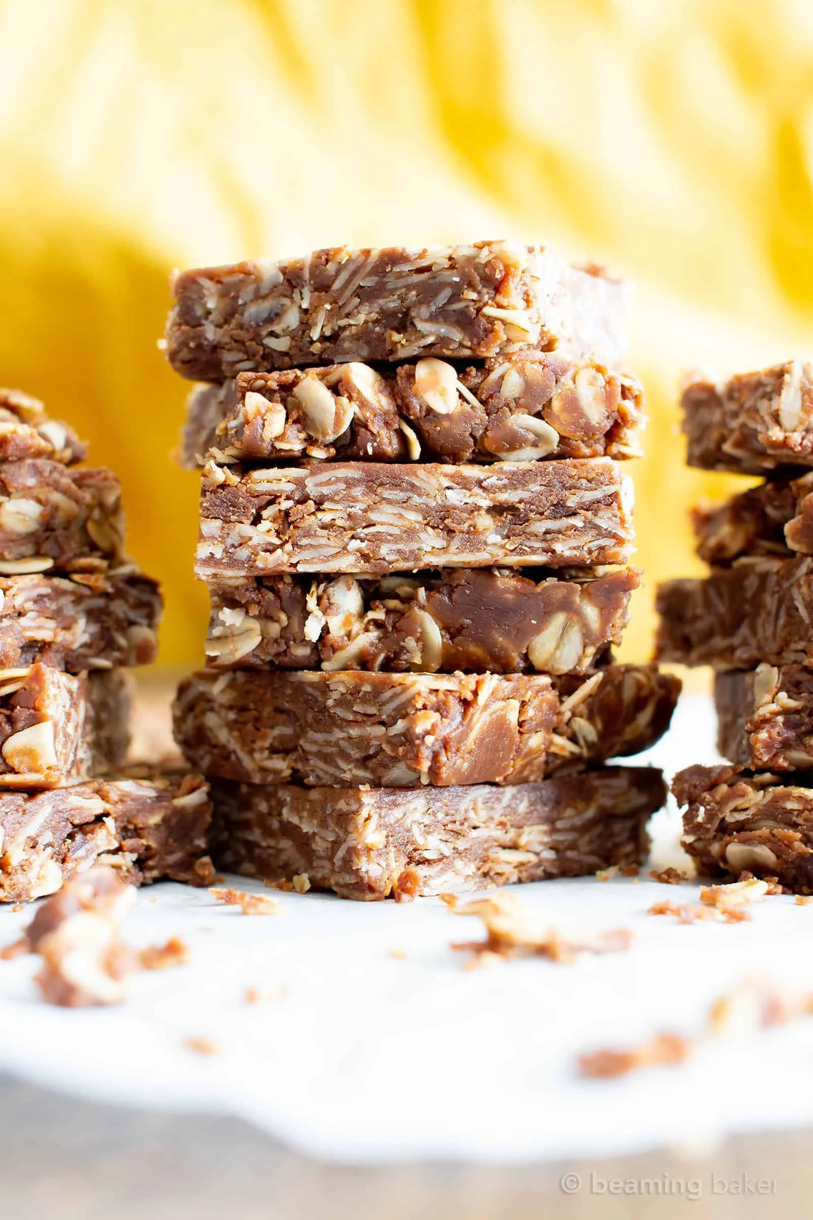 No Bake Peanut Butter Oatmeal Protein Bars Vegan