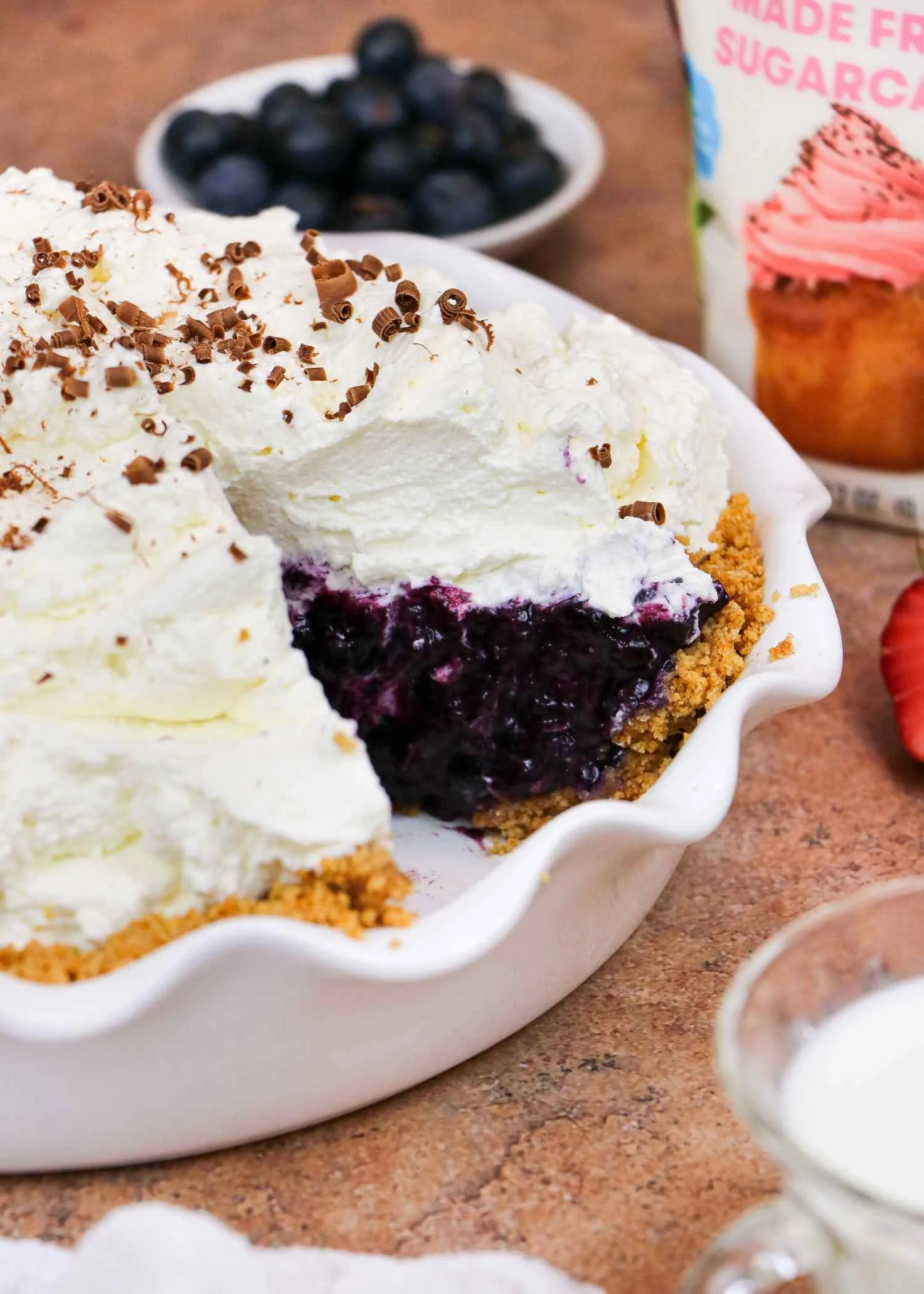 No Cook Blueberry Pie