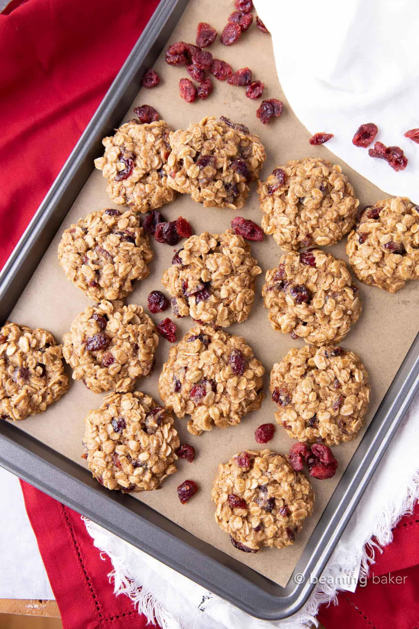 Oatmeal Cranberry Cookies (Vegan)