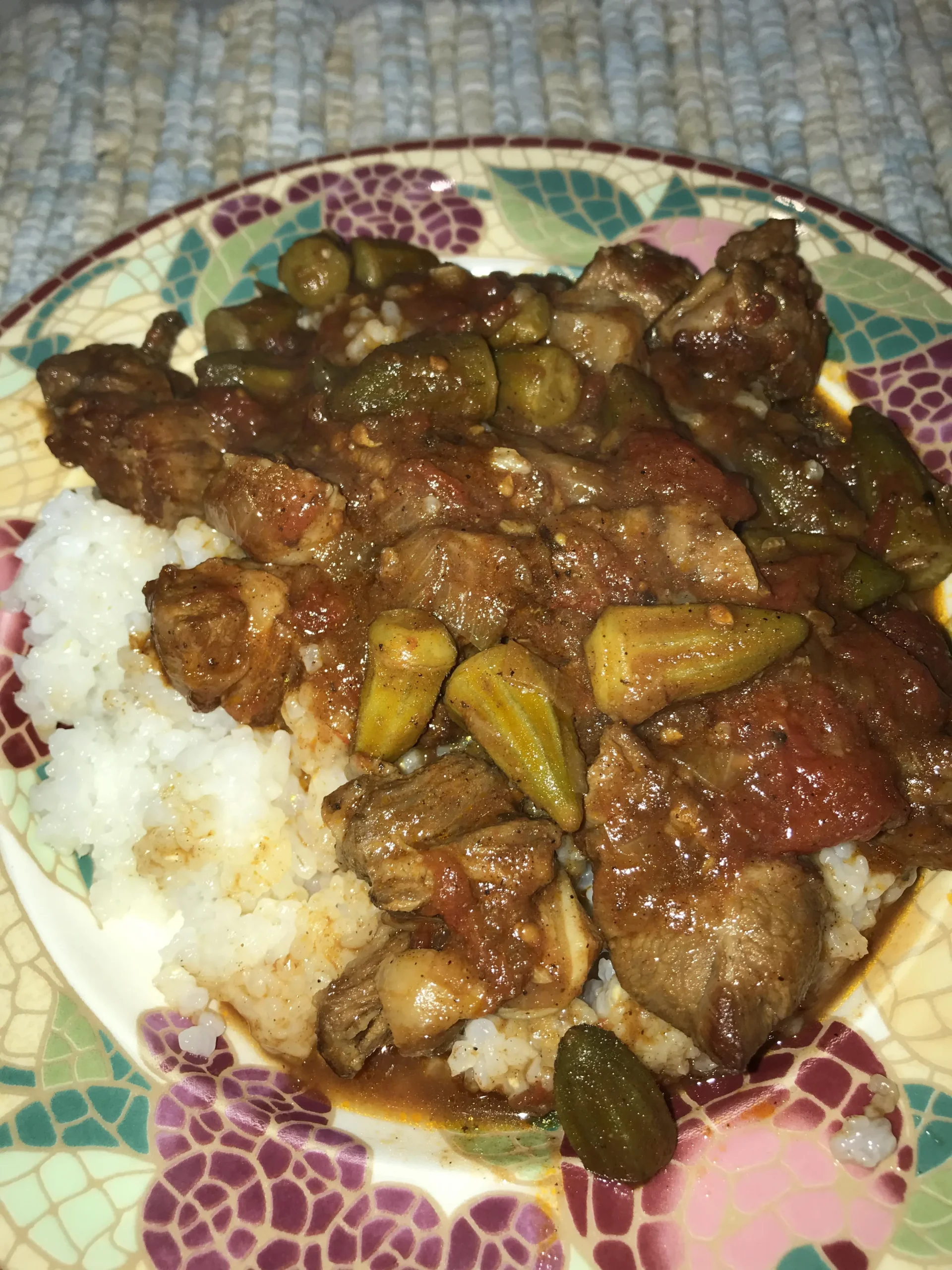 Okra and Lamb Stew