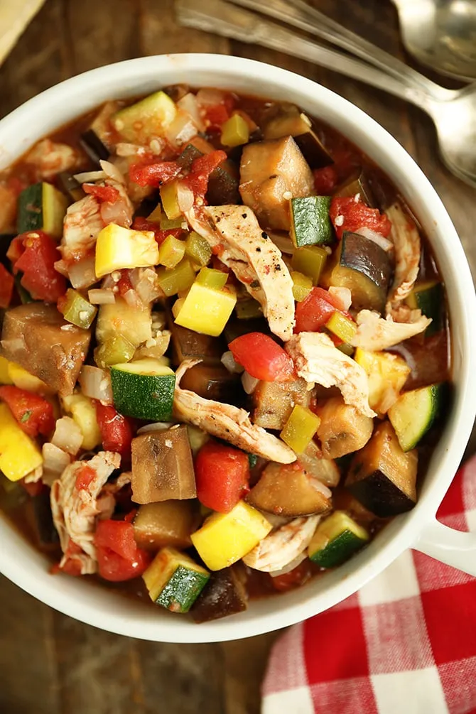 One Pot Chicken Ratatouille