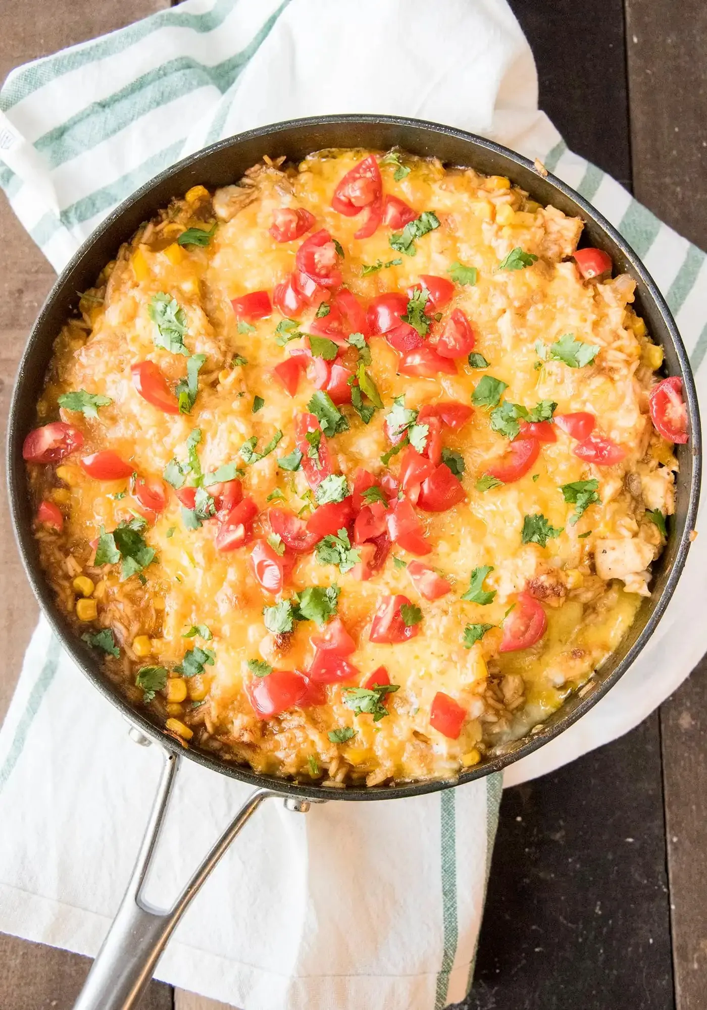 One Pot Chicken Sausage Rice Enchilada