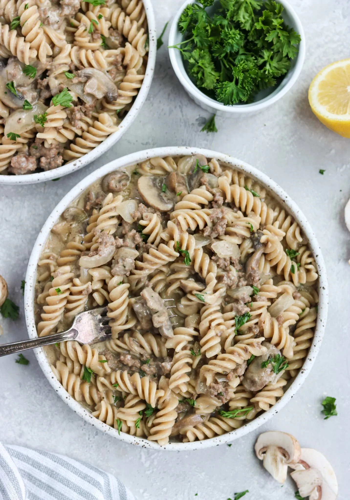 One Pot Dairy Free Beef Stroganoff