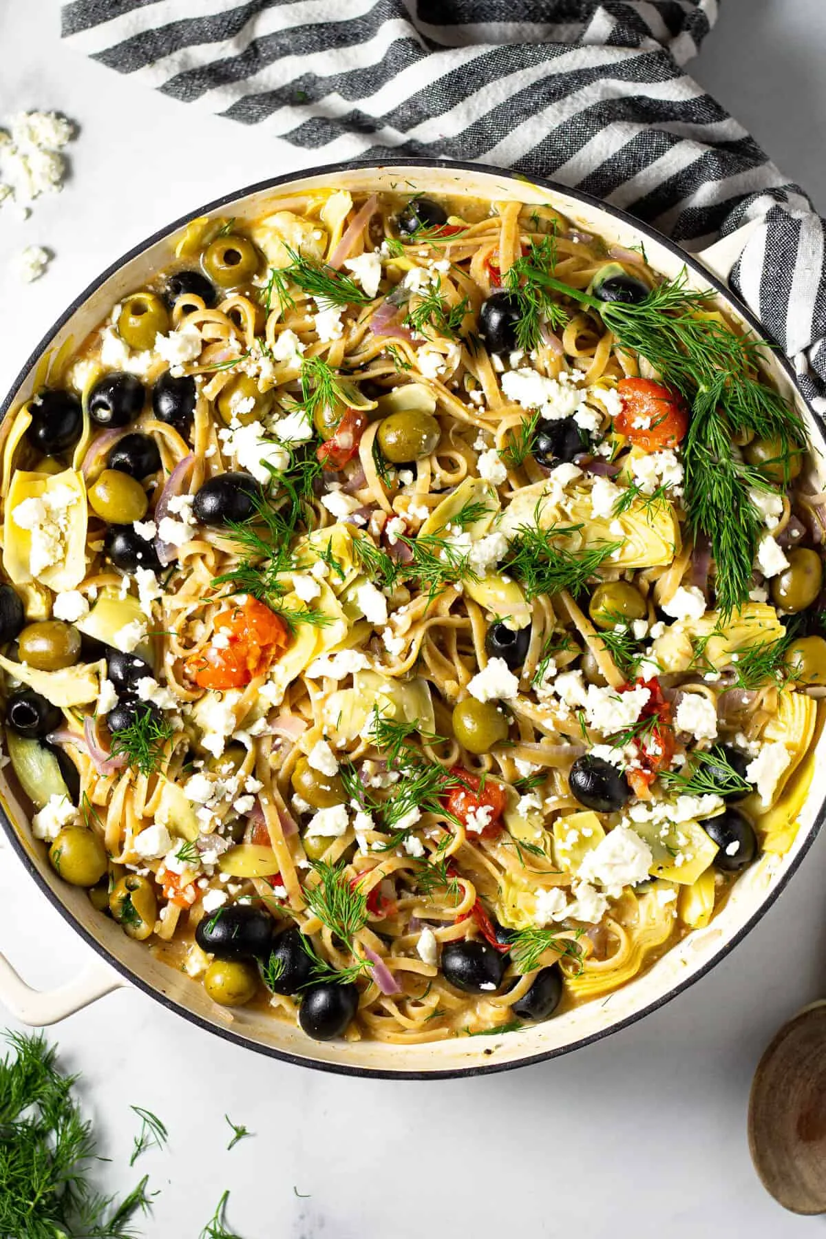 One Pot Greek Pasta