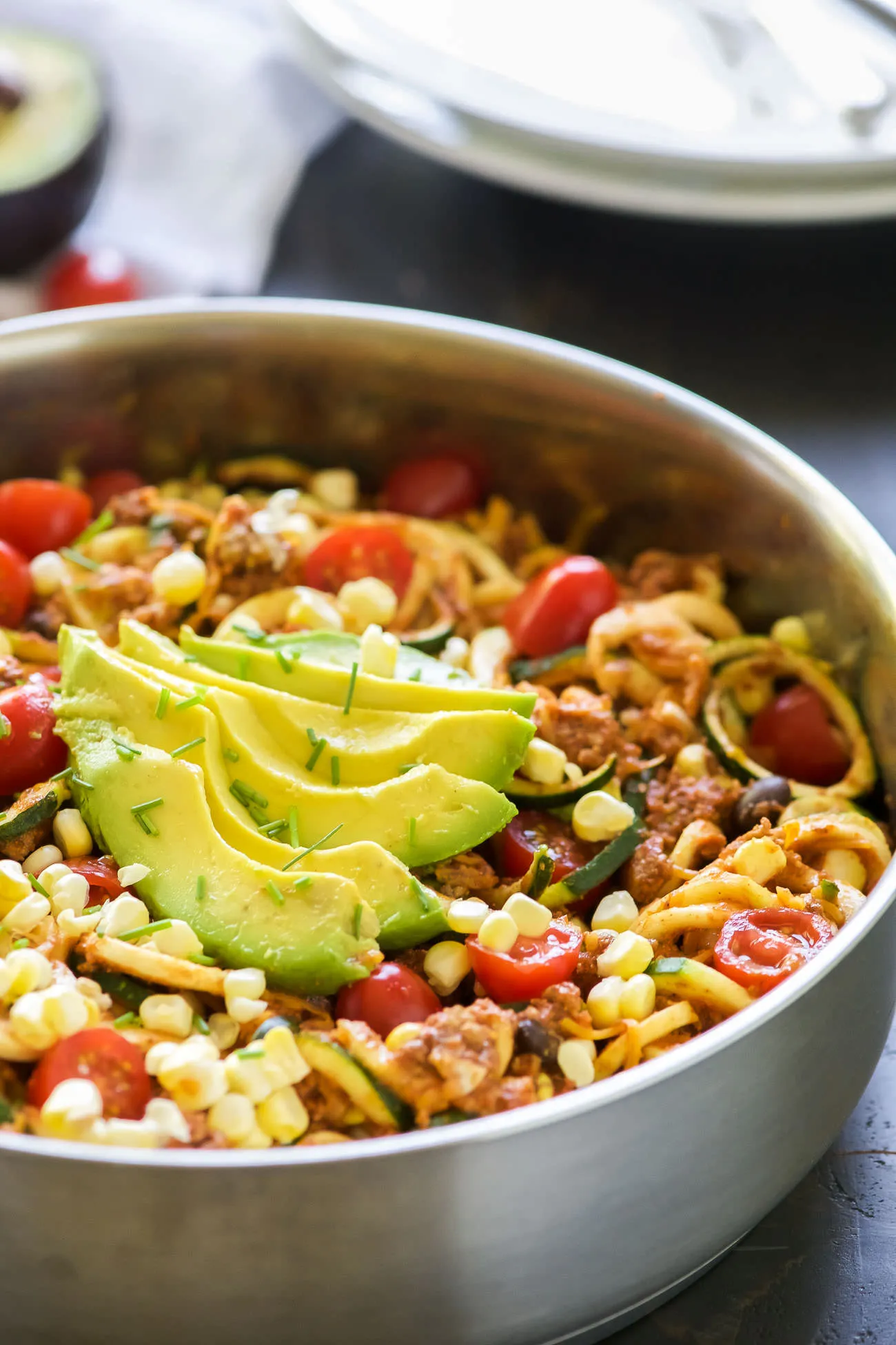 One Pot Taco Zucchini Noodles
