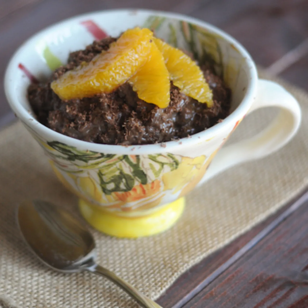 Orange Mocha Chocolate Rice Pudding