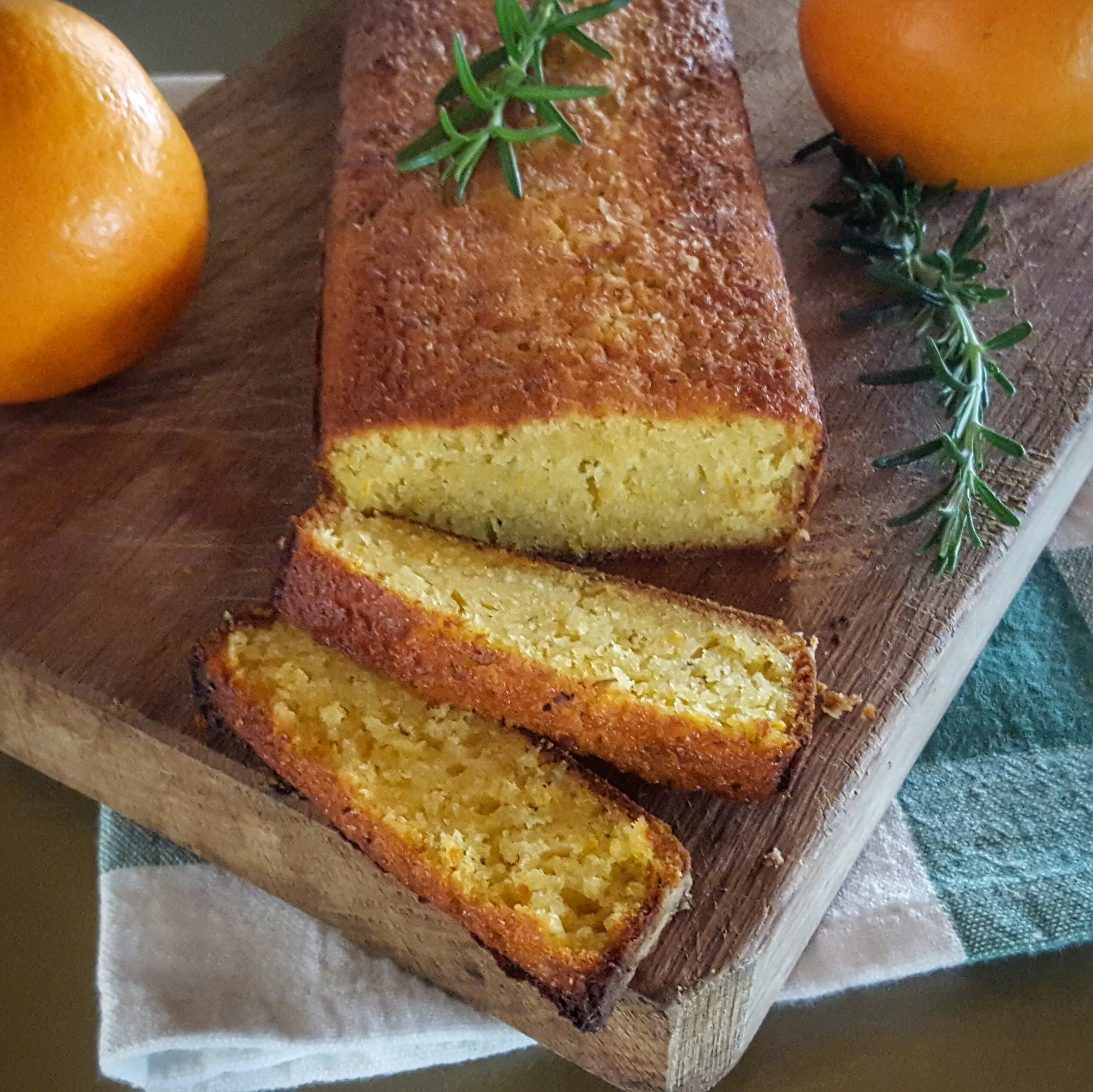 Orange Rosemary Olive Oil Cake