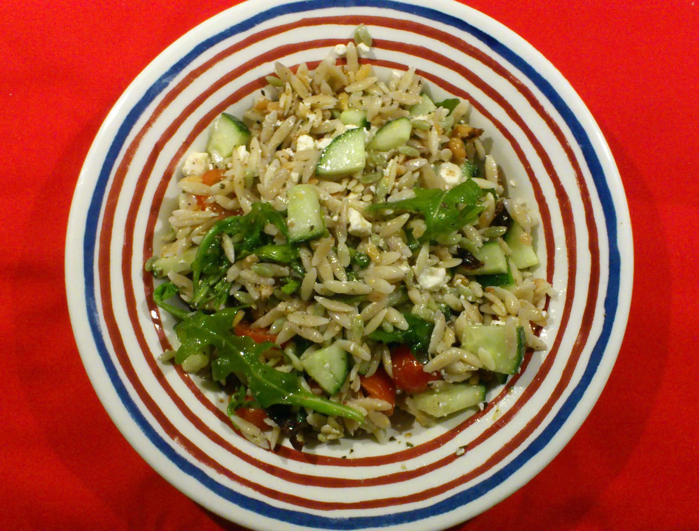 Orzo Arugula Salad with Lemon Thyme