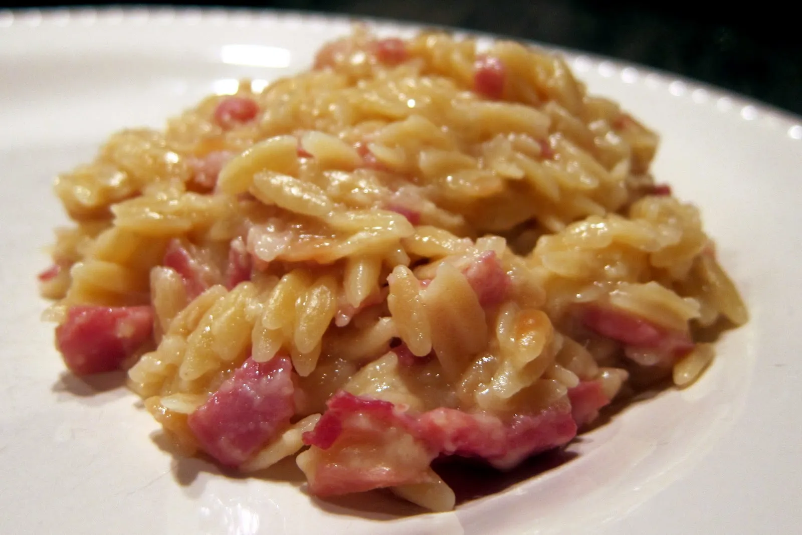 Orzo Risotto with Prosciutto