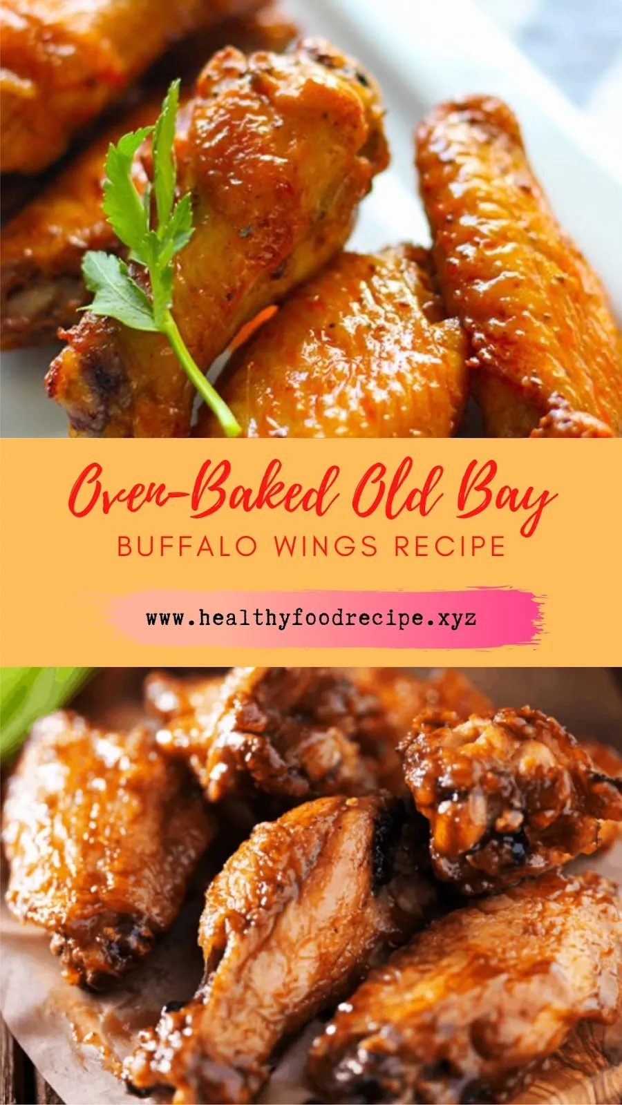 Oven Baked Old Bay Buffalo Wings