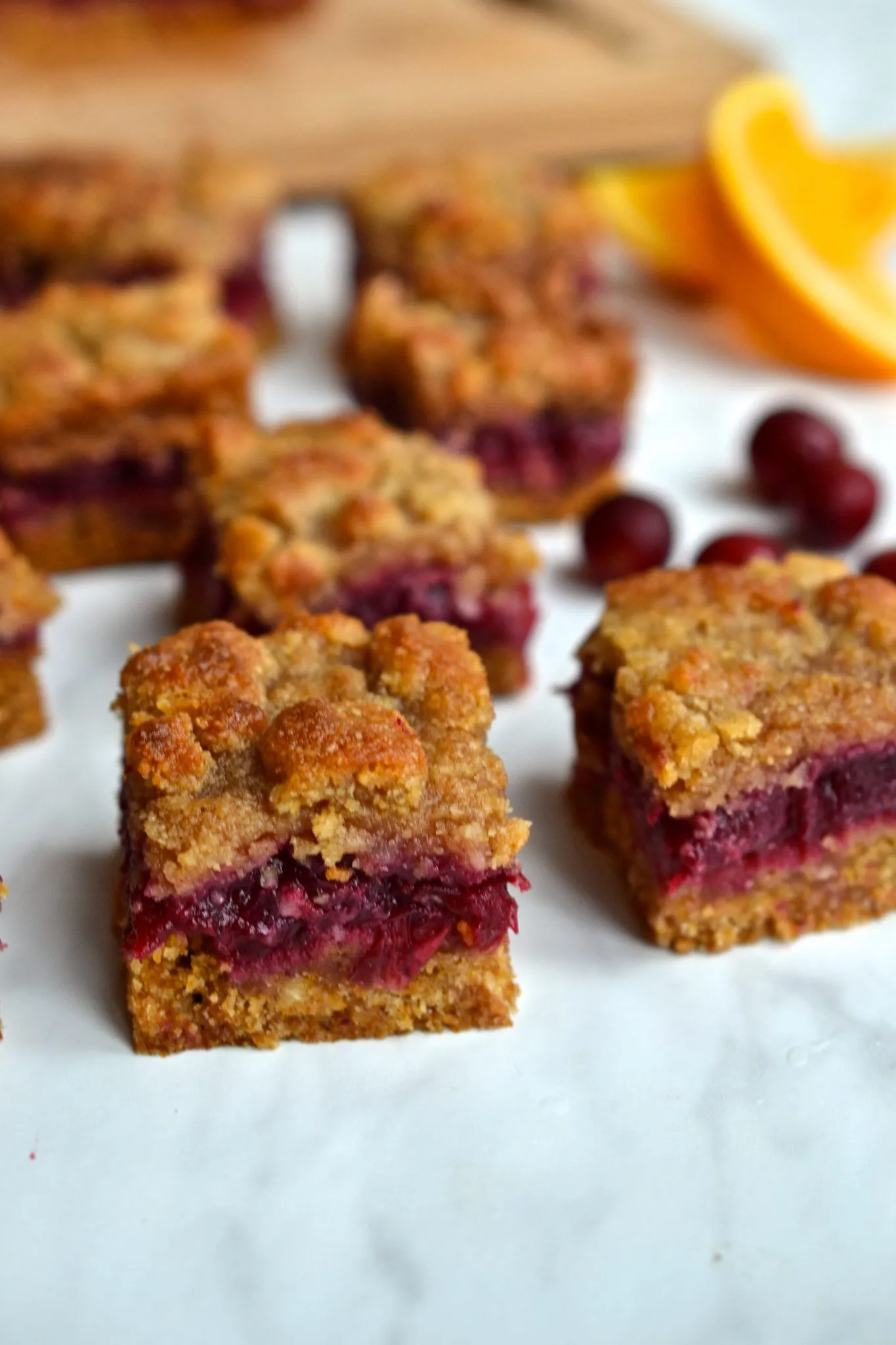 Oven Baked Orange Cranberry Bars