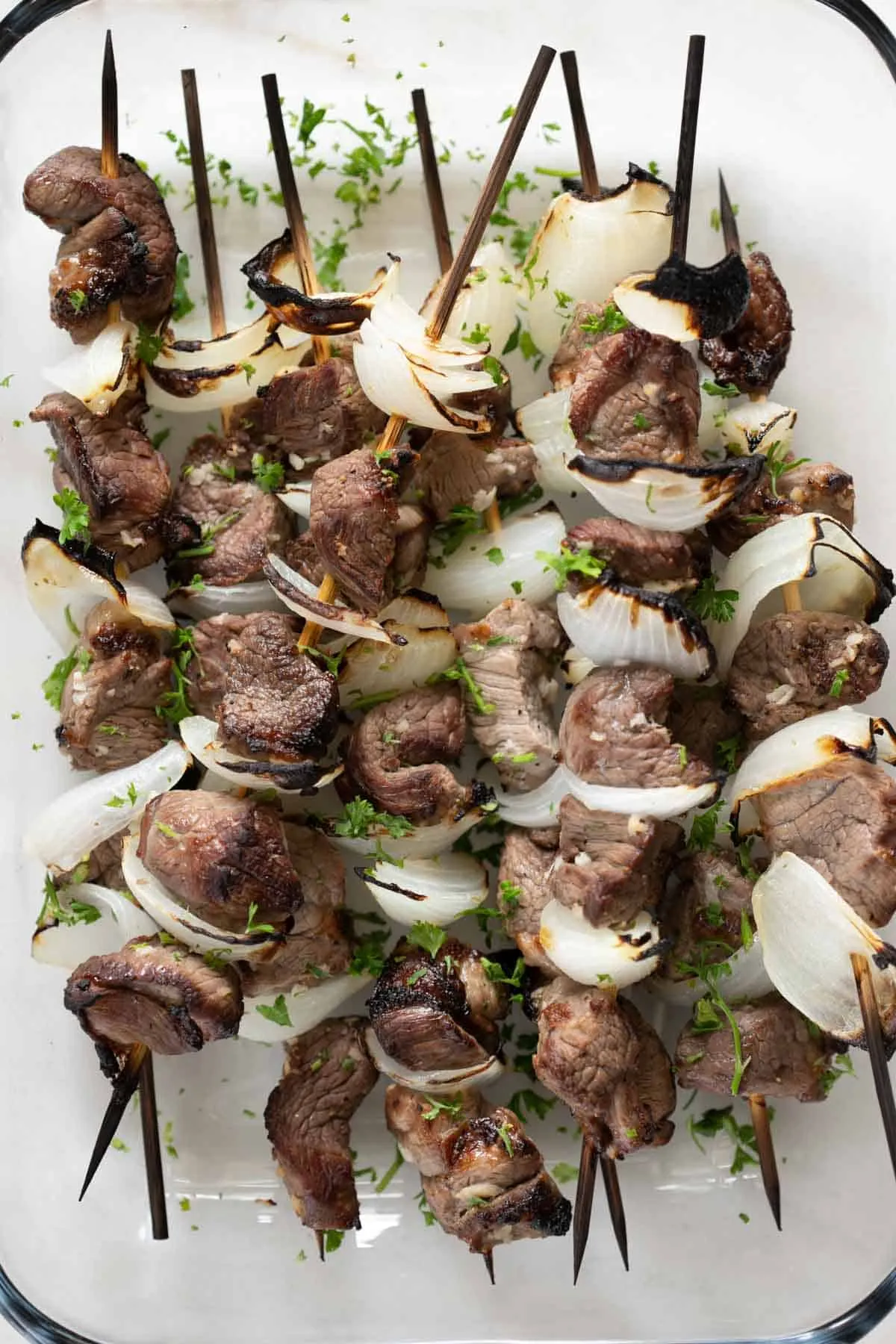 Oven Broiled Lamb Kabobs