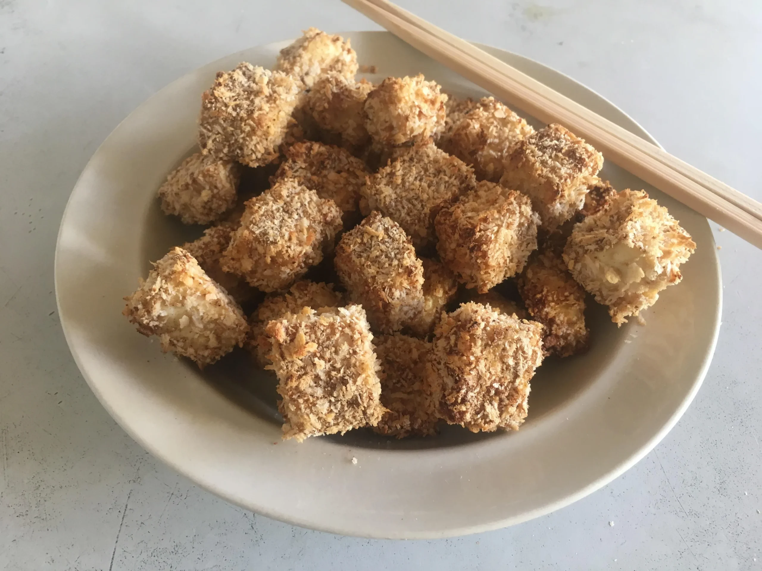 Oven Fried Breast of Tofu
