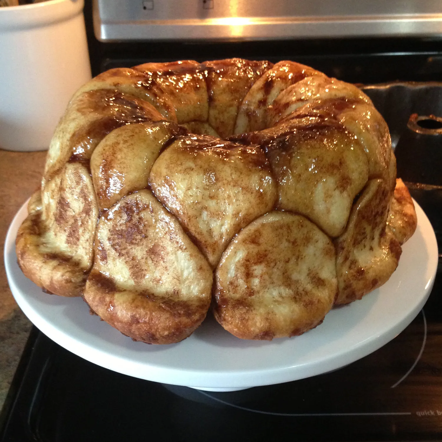 Overnight Pumpkin Monkey Bread with Maple Cream Cheese Icing
