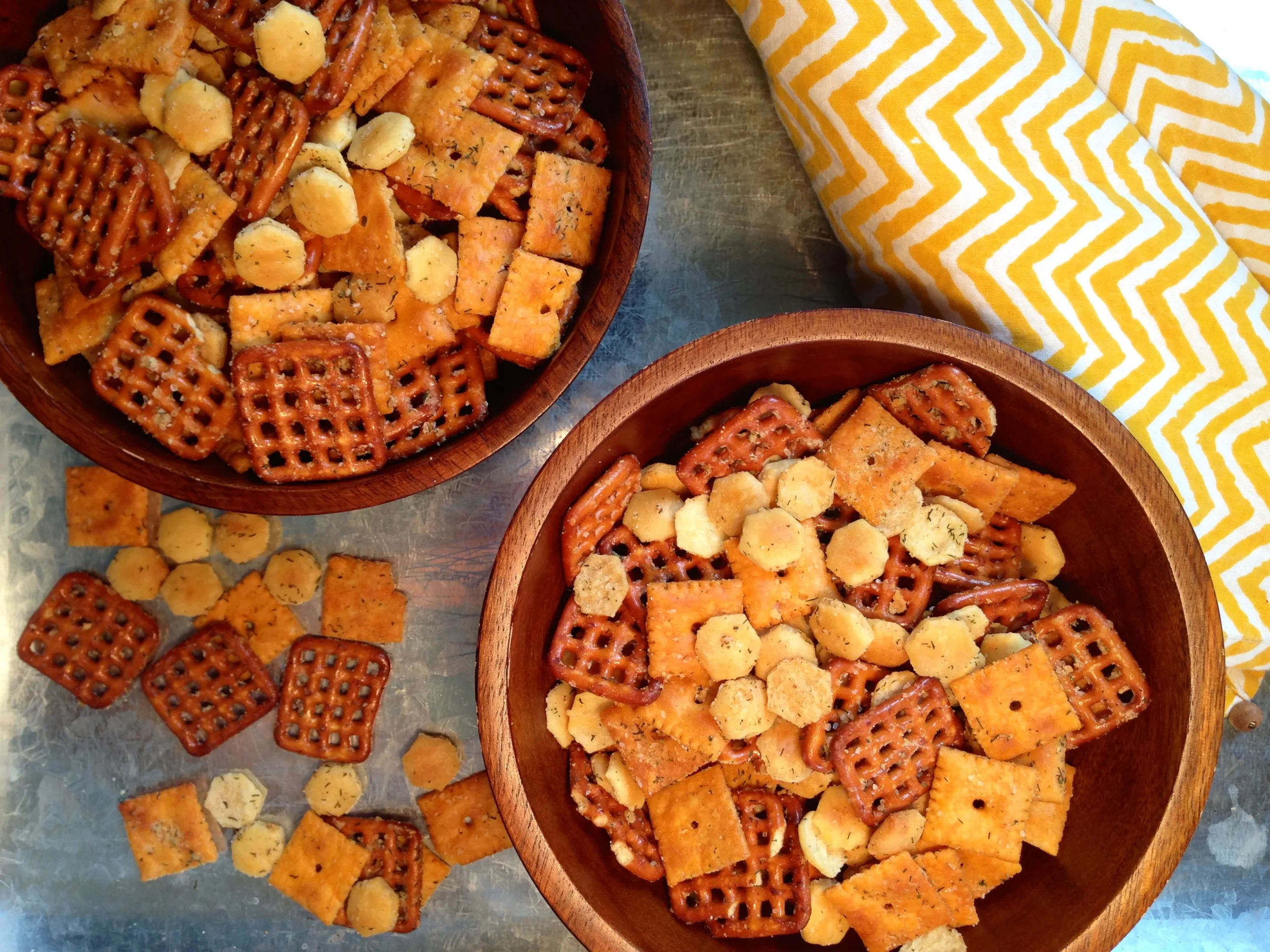 Oyster Cracker and Pretzel Snack Mix