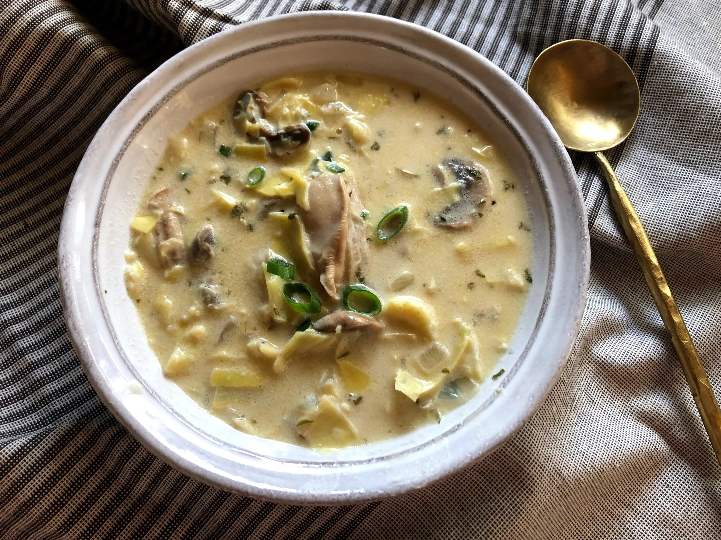 Oyster and Artichoke Soup Gunther Preuss