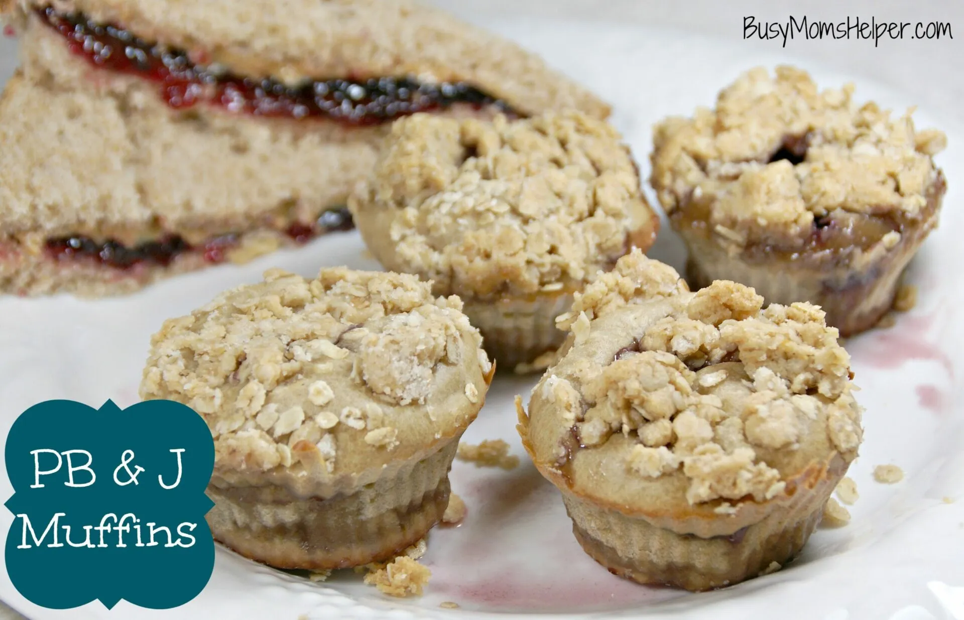PB&J Mini Muffin Sandwiches