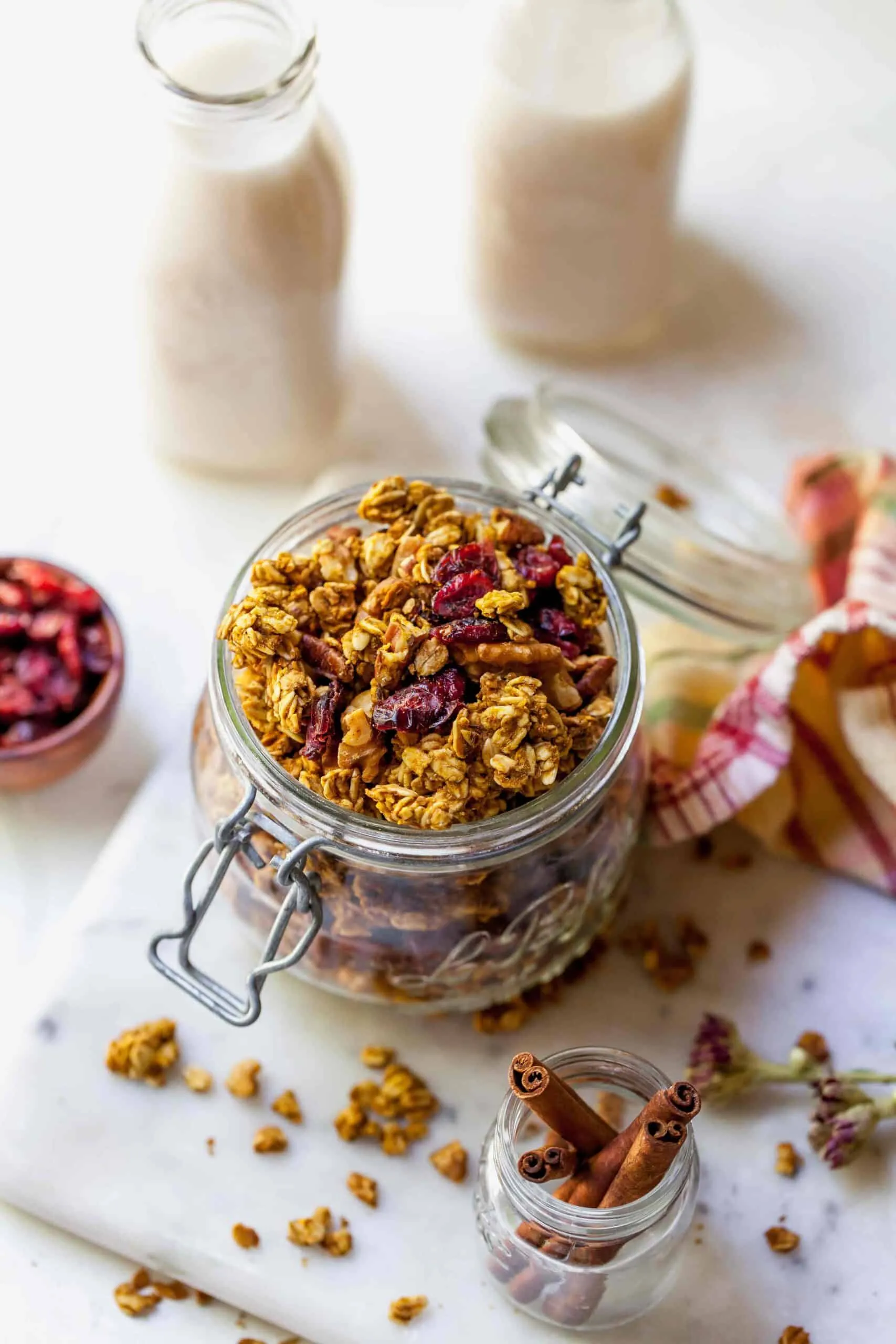 Paleo Pumpkin Cranberry Granola