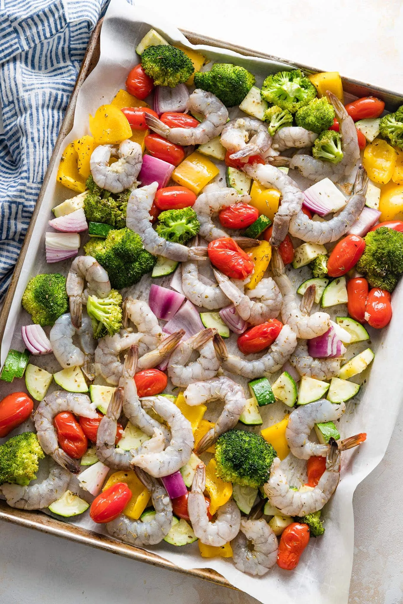 Pan Grilled Shrimp and Veggies