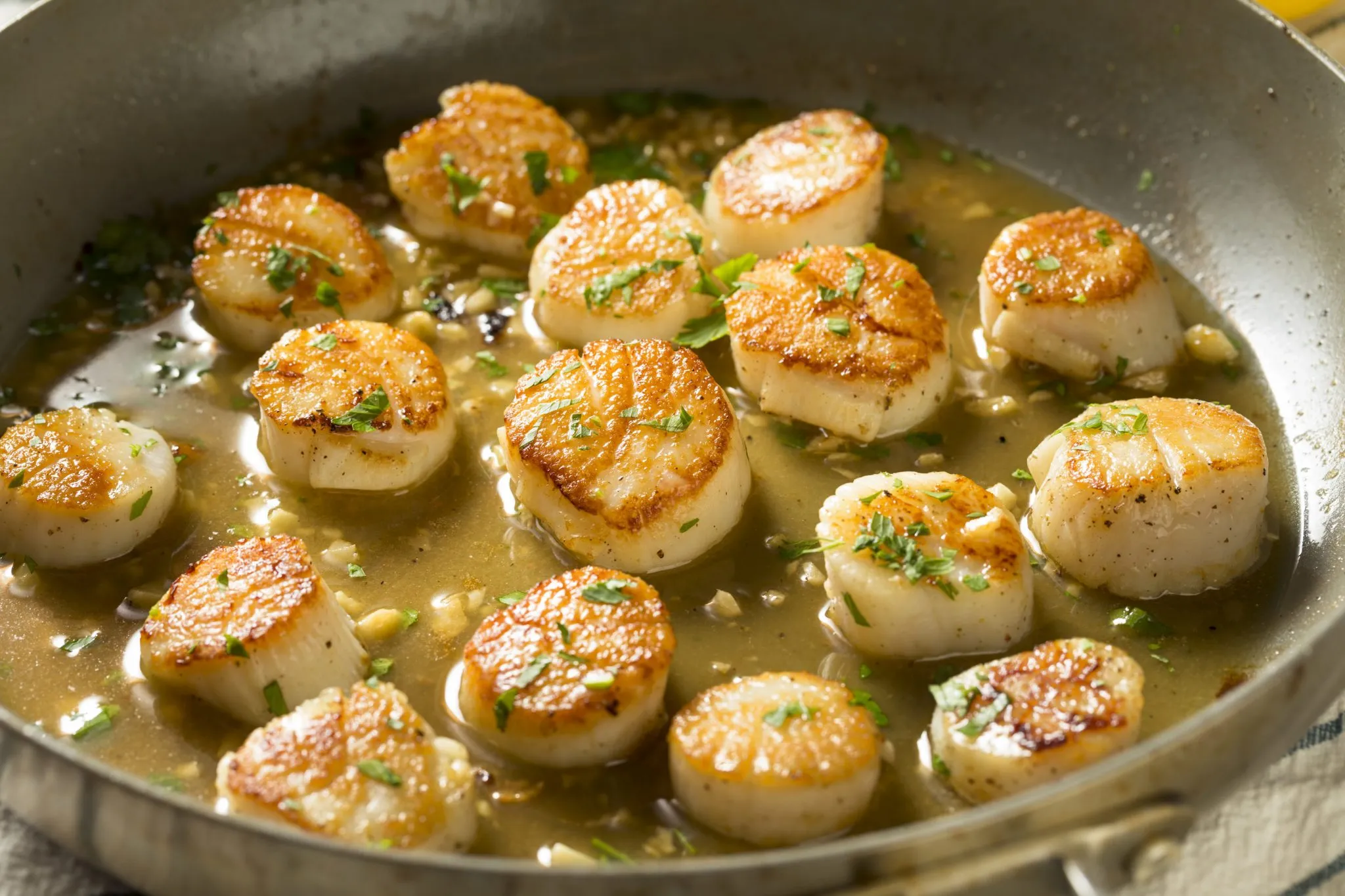 Pan Seared Sea Scallops with Citrus Tarragon Butter