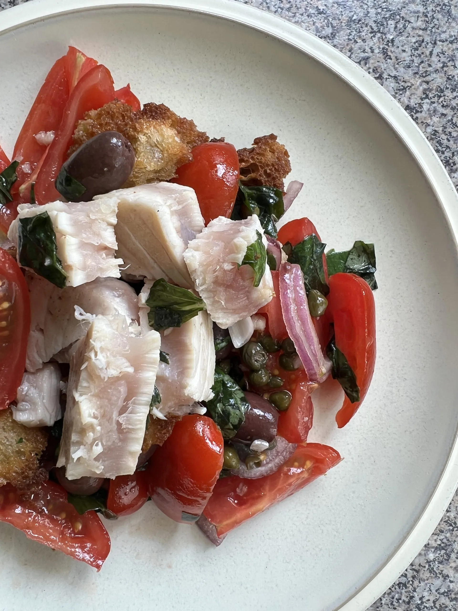 Panzanella Salad with Tuna
