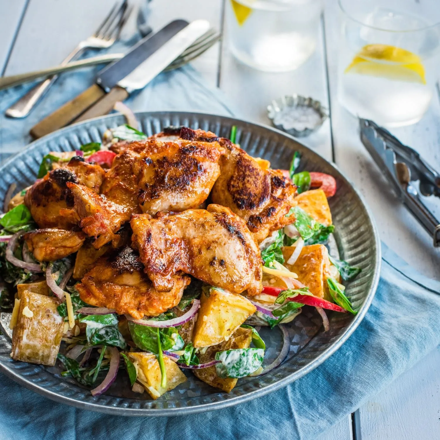Paprika Roast Chicken with Potatoes and Peppers