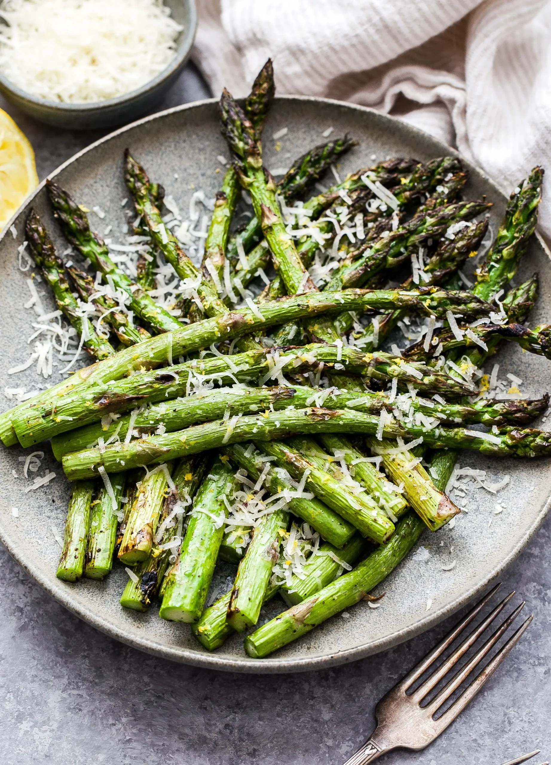 Parmesan Lemon Asparagus Skillet