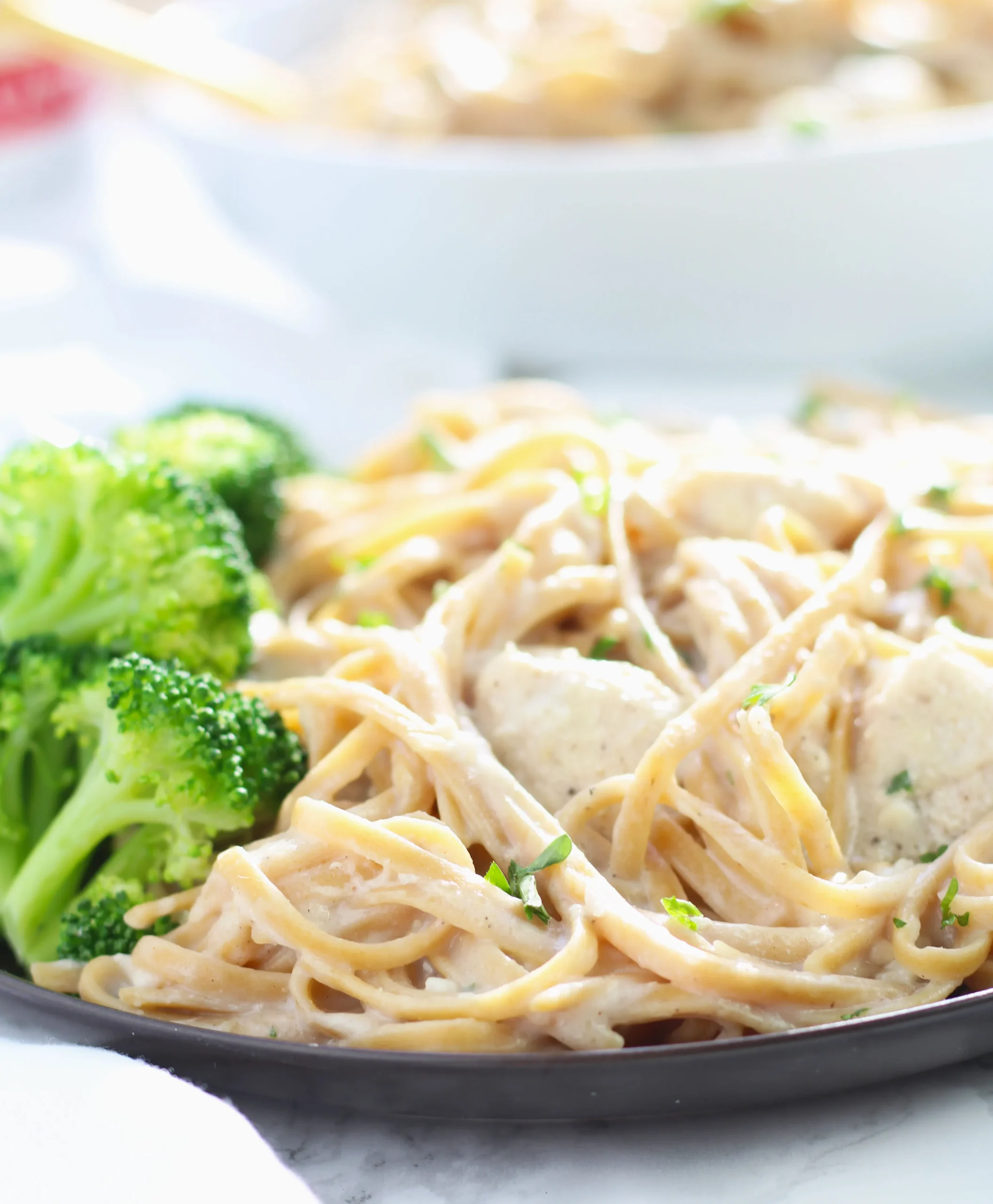 Parsnip Noodle Chicken Alfredo