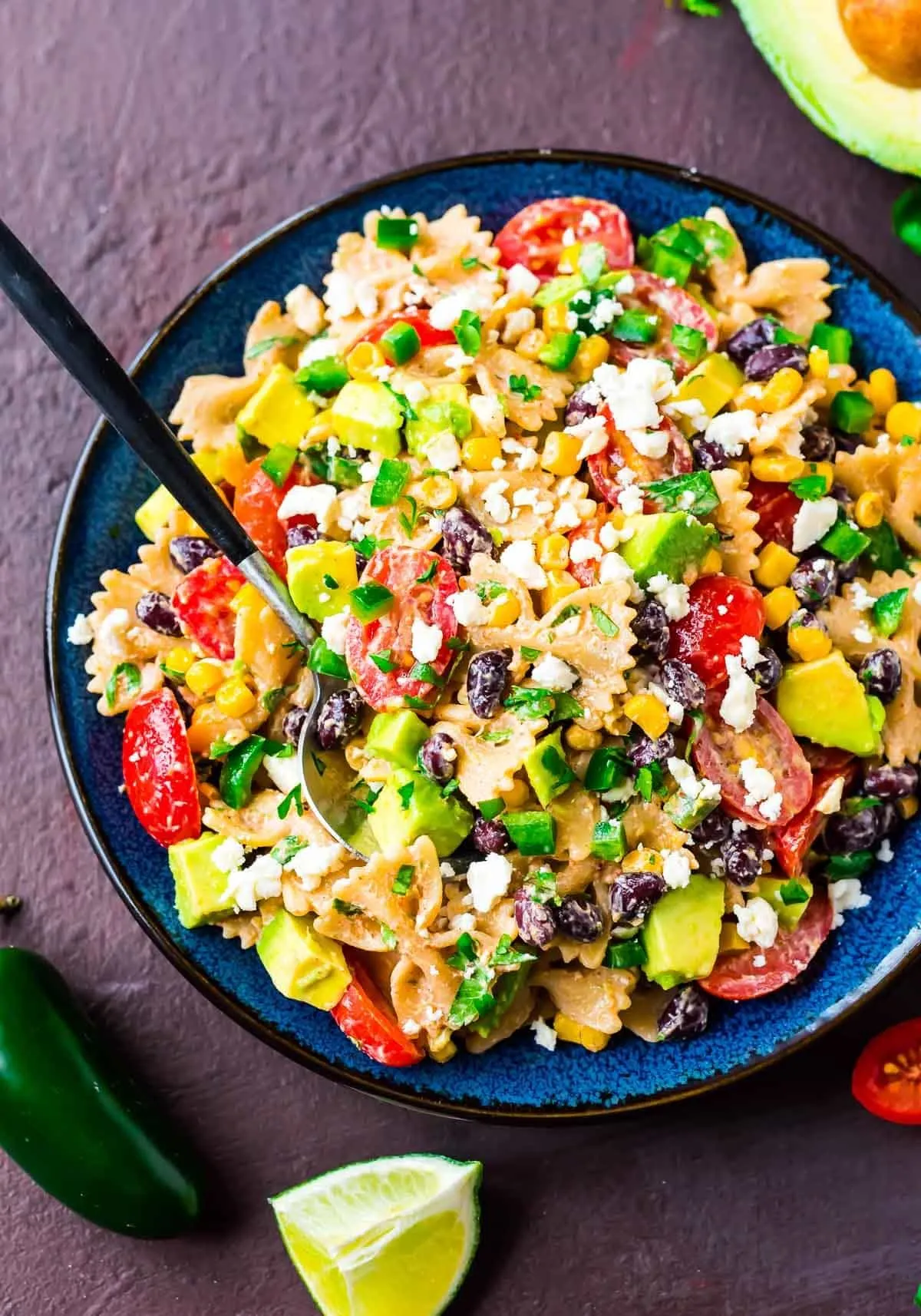 Pasta with Mexican Black Bean Sauce