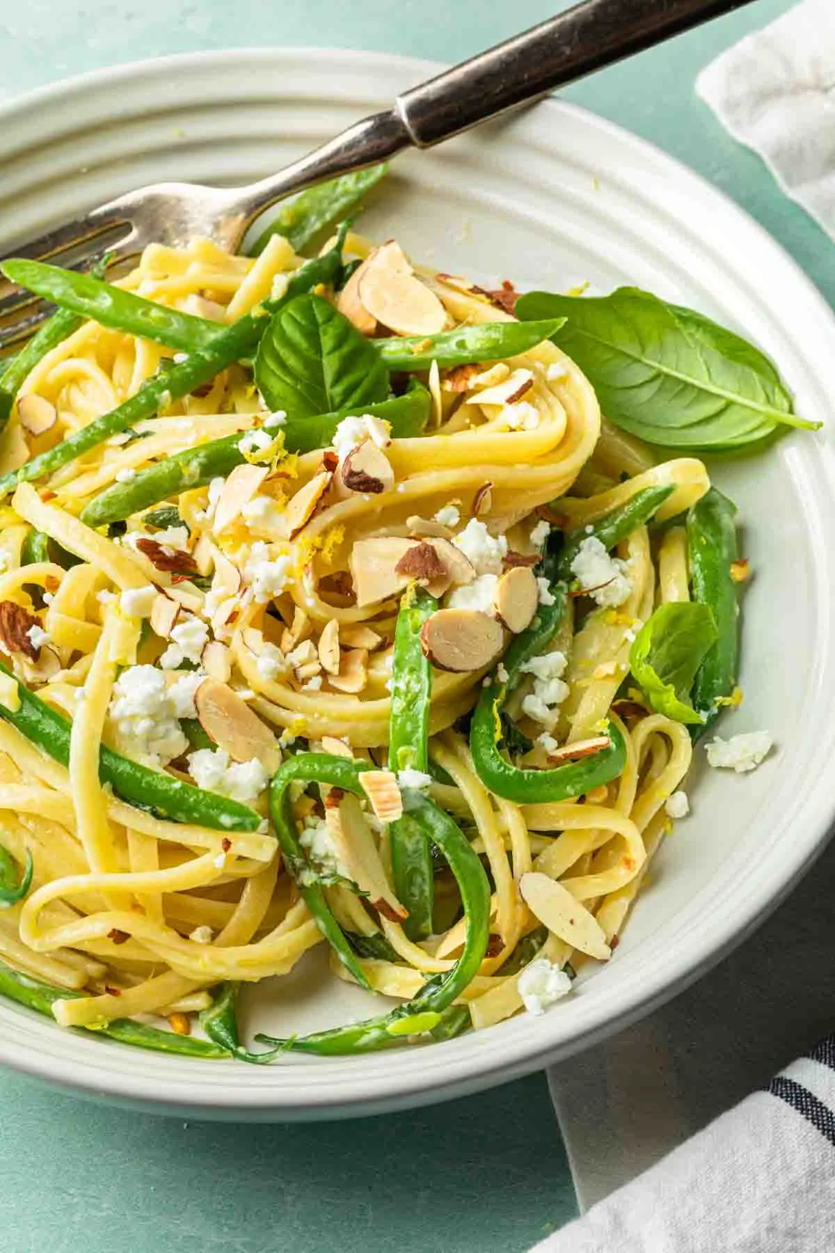 Pasta with Shell Beans and Greens
