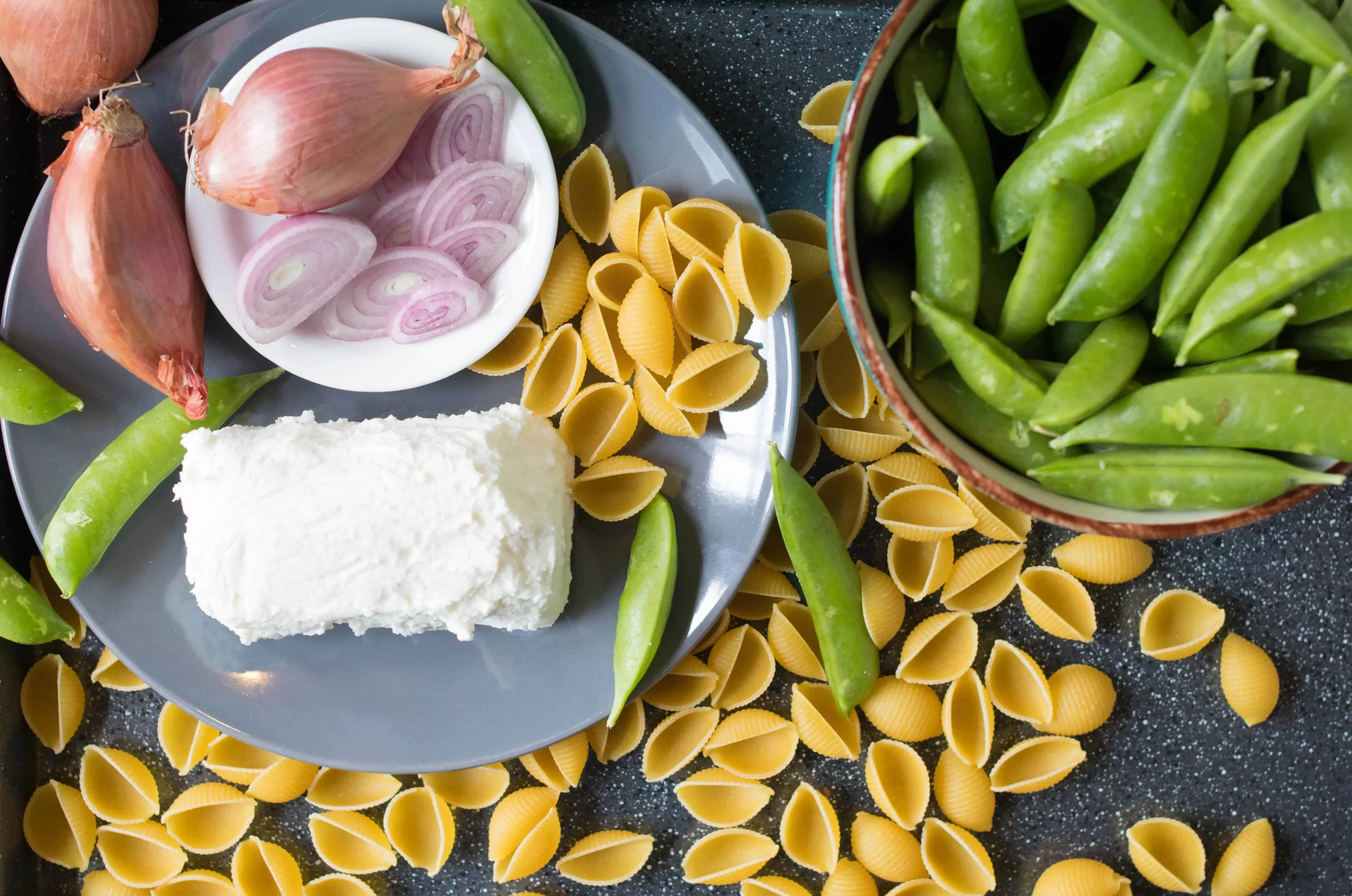Pea Goat's Cheese Pasta