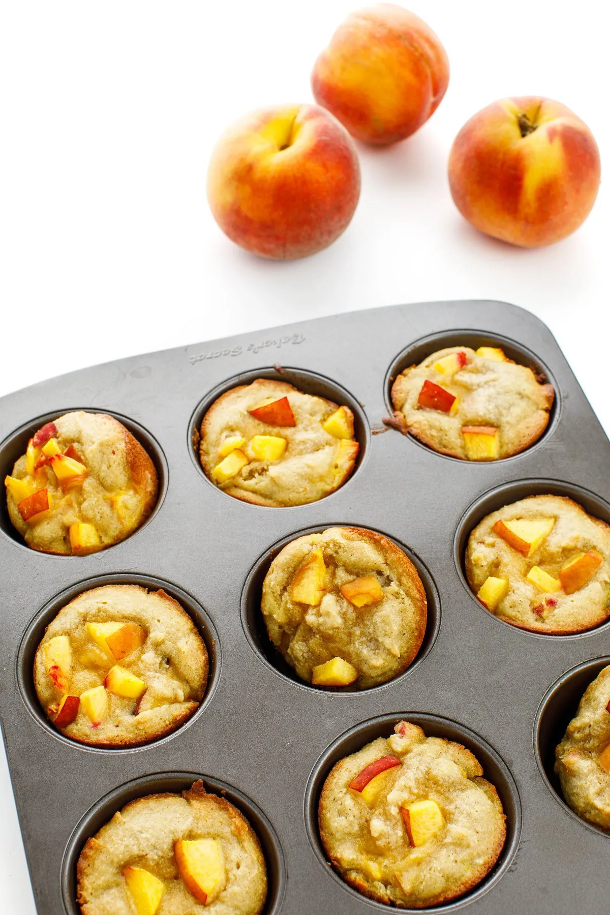 Peach Coconut Almond Flour Muffins
