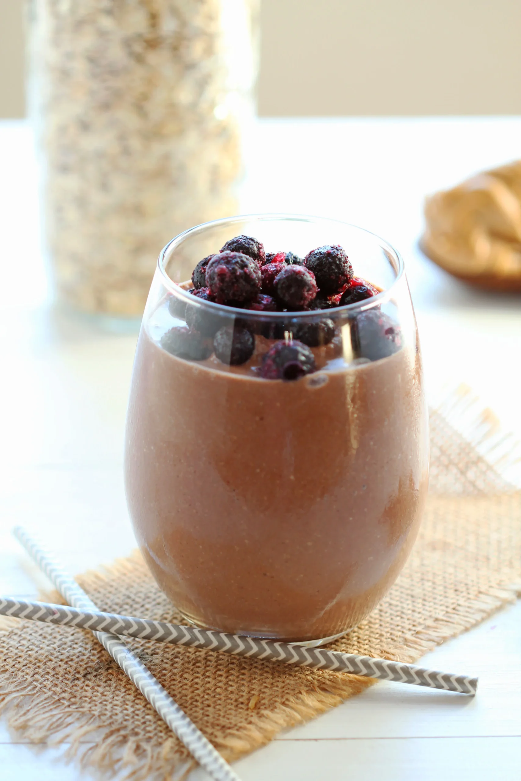 Peanut Butter Chocolate Oat Smoothie