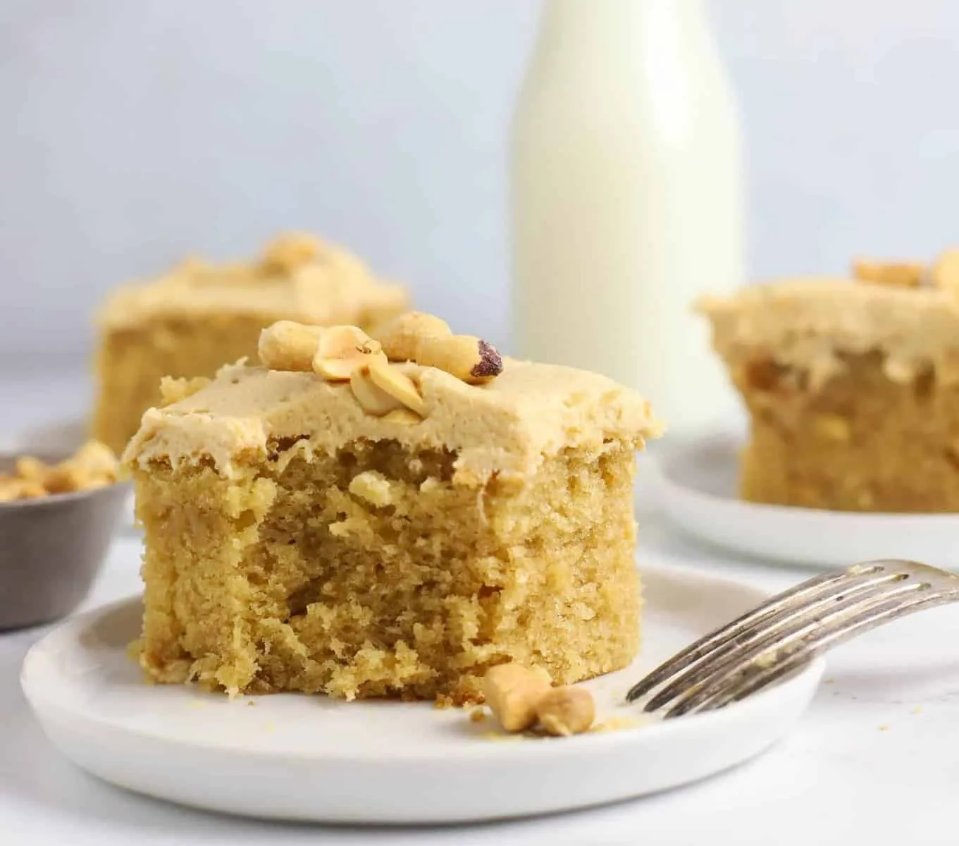 Peanut Butter Keto Cake with Cream Cheese Frosting