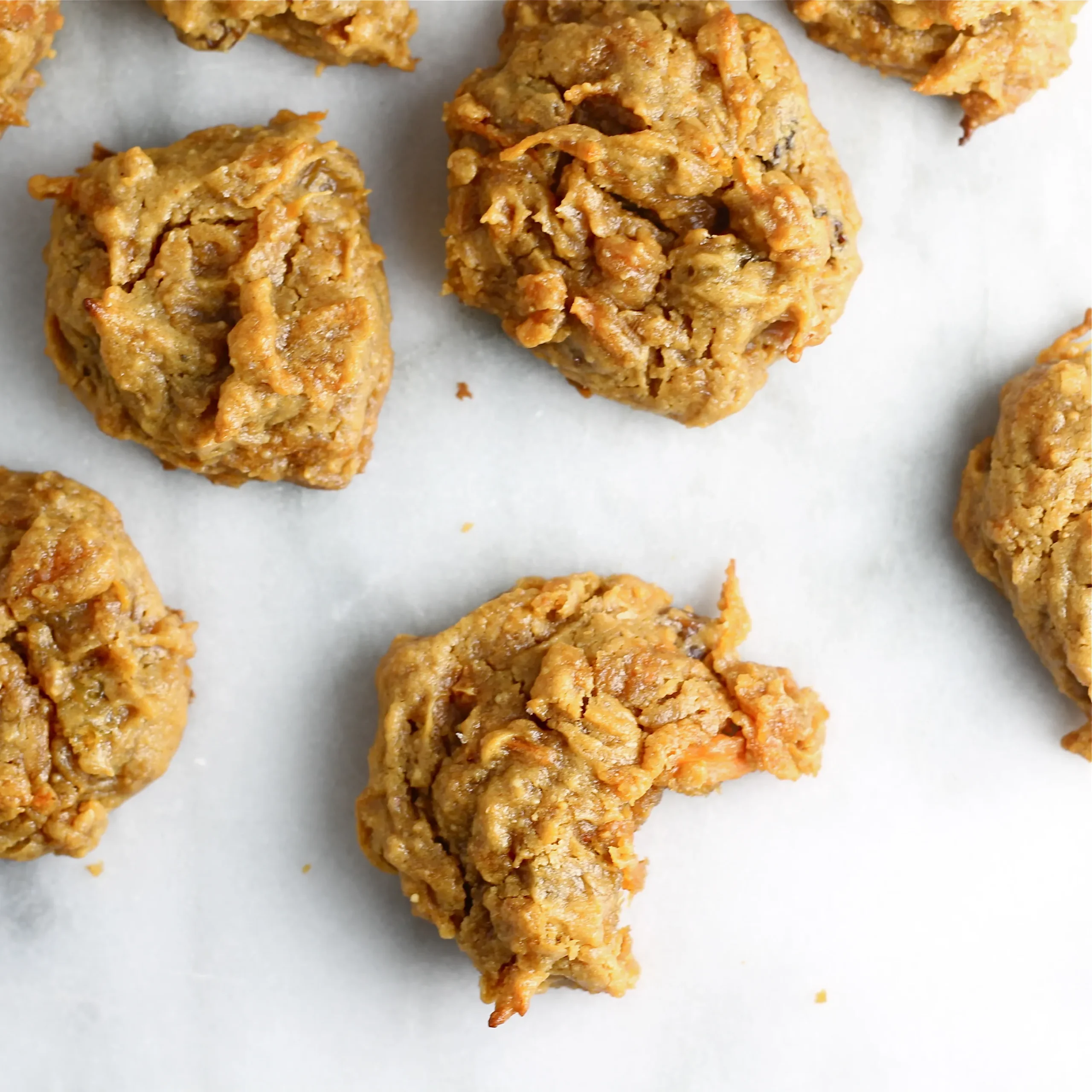 Peanut Butter and Carrot Cookies