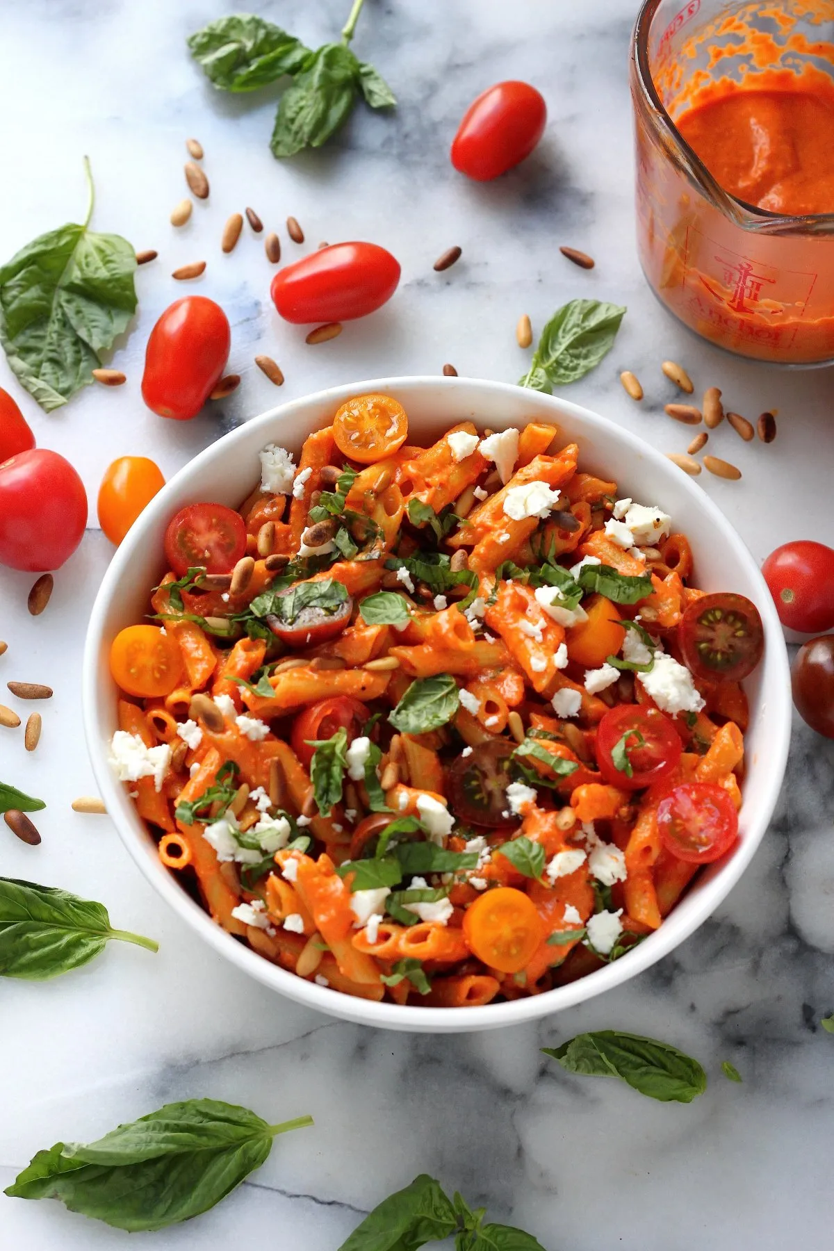 Penne alla Roasted Red Pepper Sauce