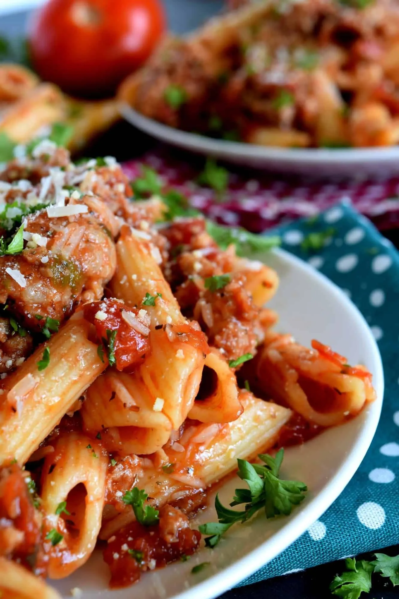 Penne con la Salciccia (Penne with Italian Sausage)