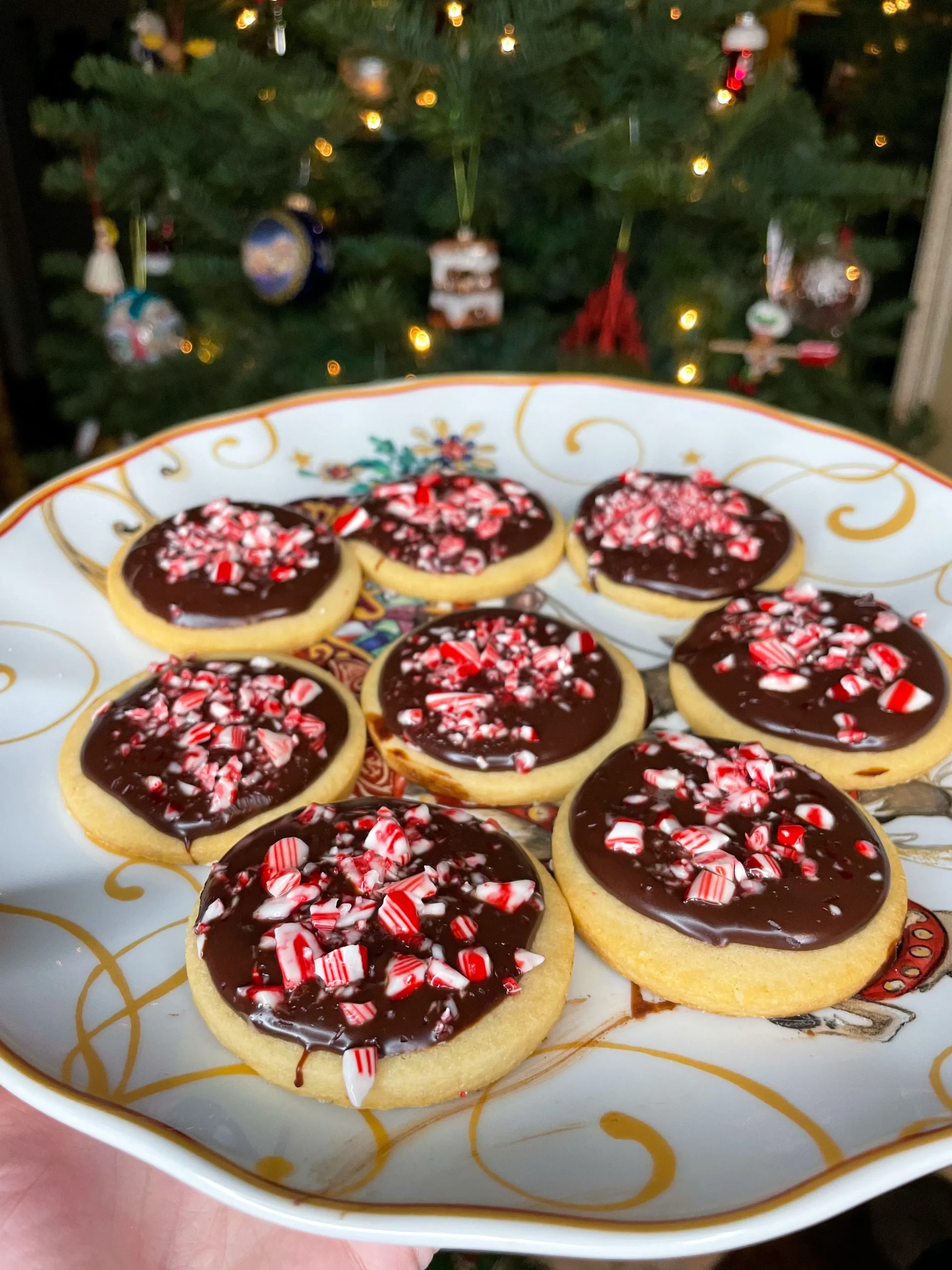 Peppermint Ganache Sugar Cookies